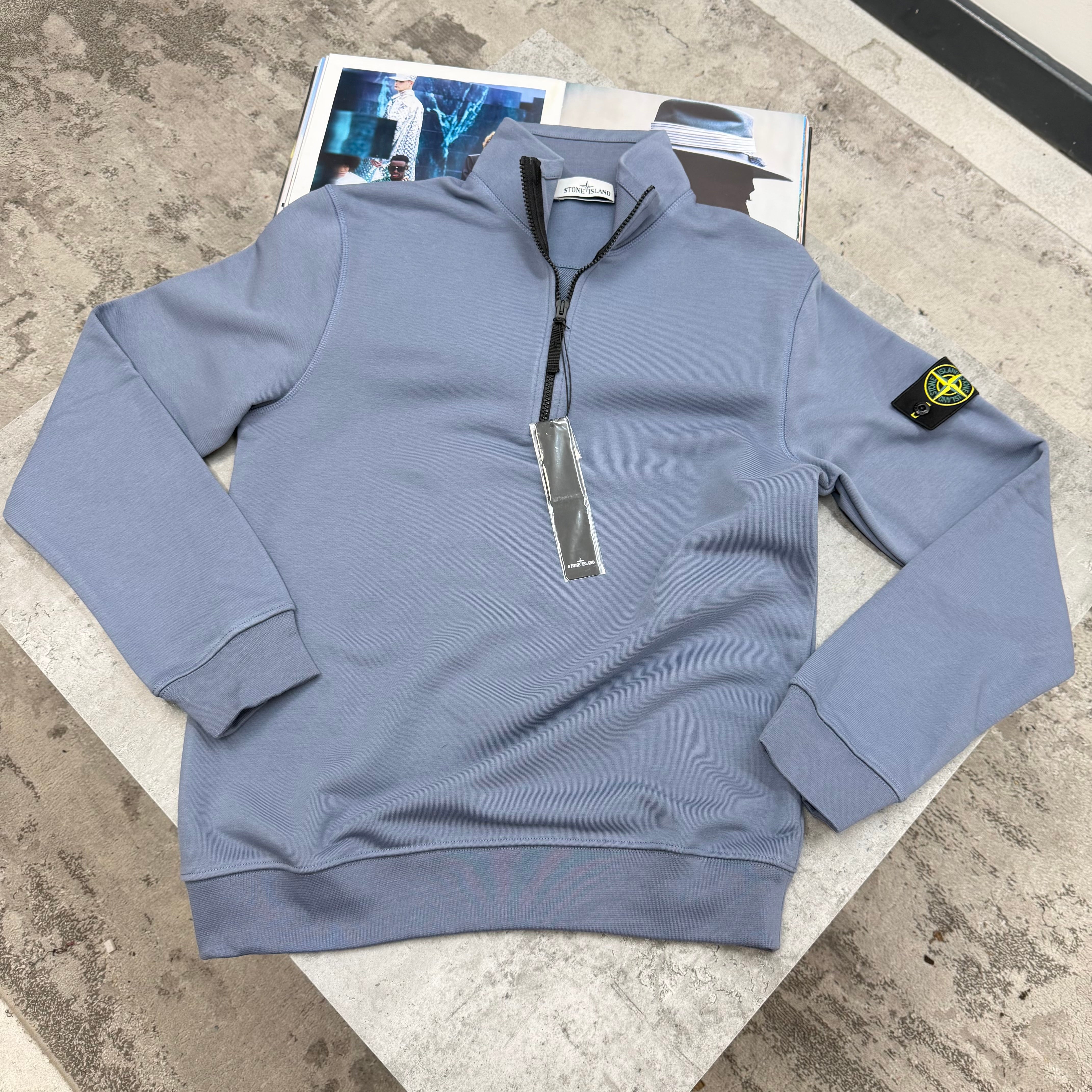 SI - HALF ZIP JUMPER - BLUE