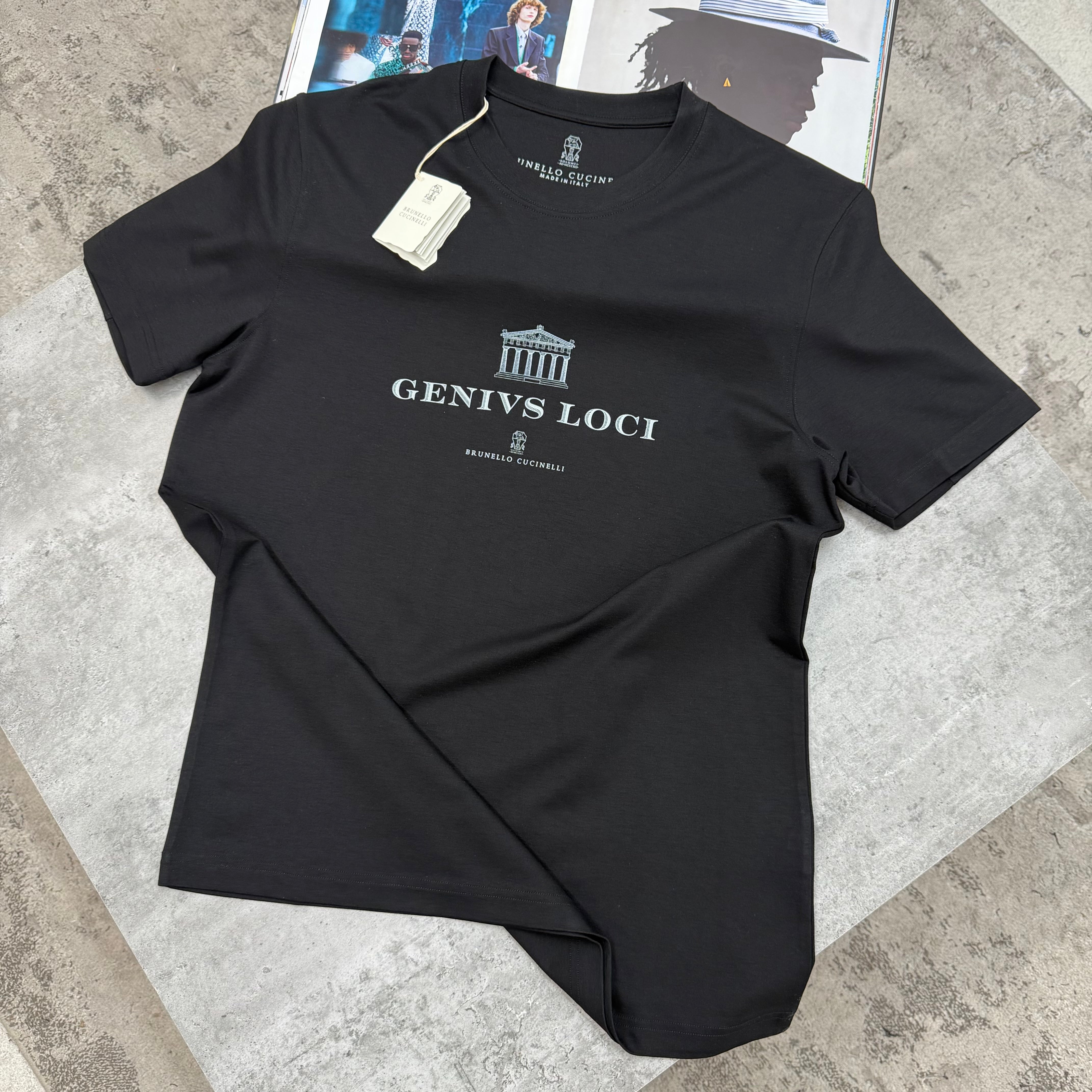 BRUNELLO - T-SHIRT - BLACK
