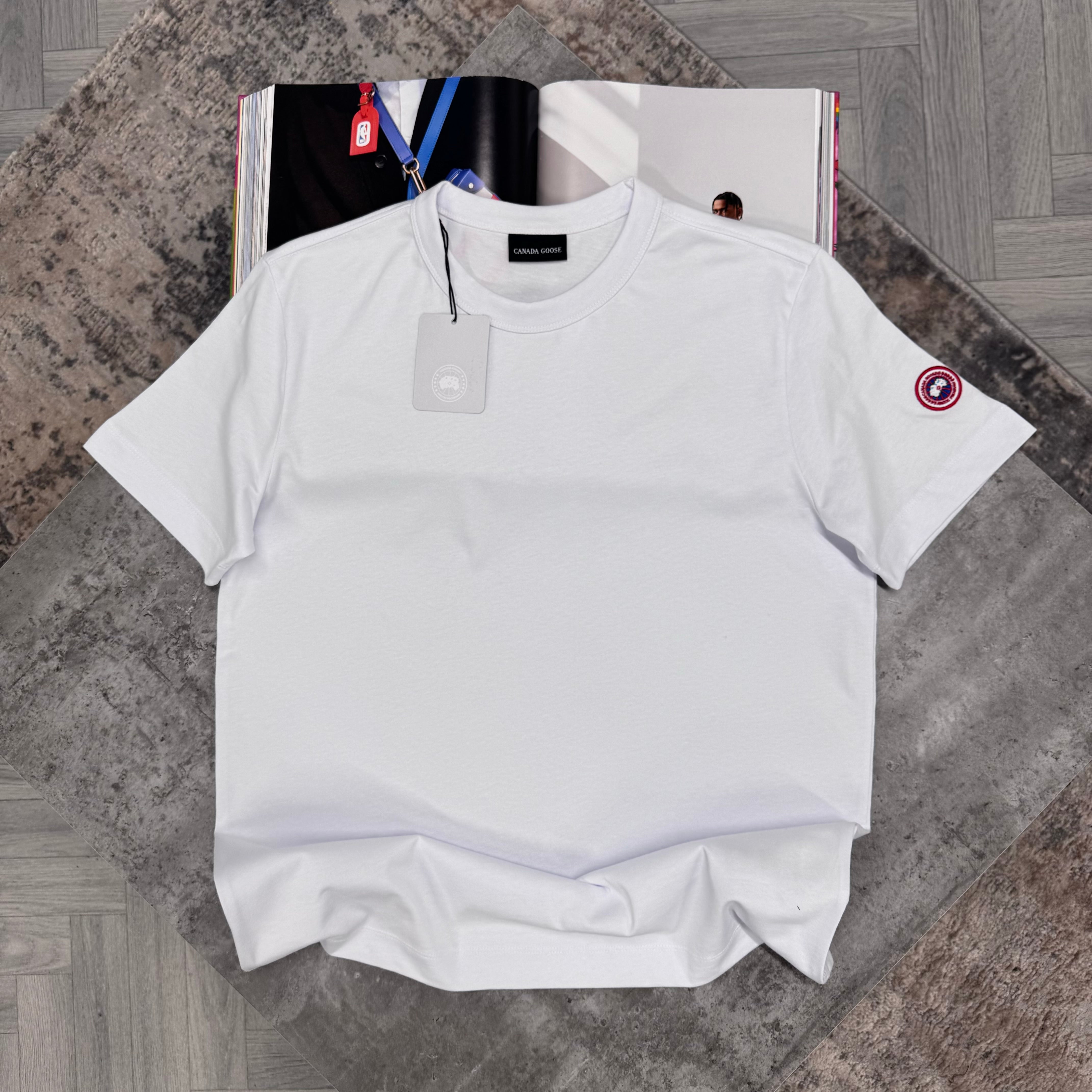 CG GLADSTONE RELAXED T SHIRT - WHITE