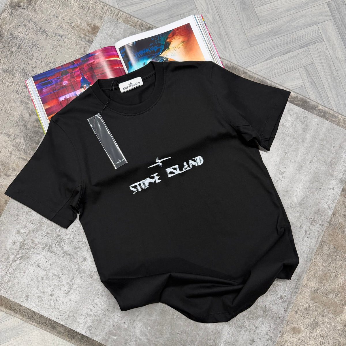 SI BLURR LOGO T SHIRT - BLACK