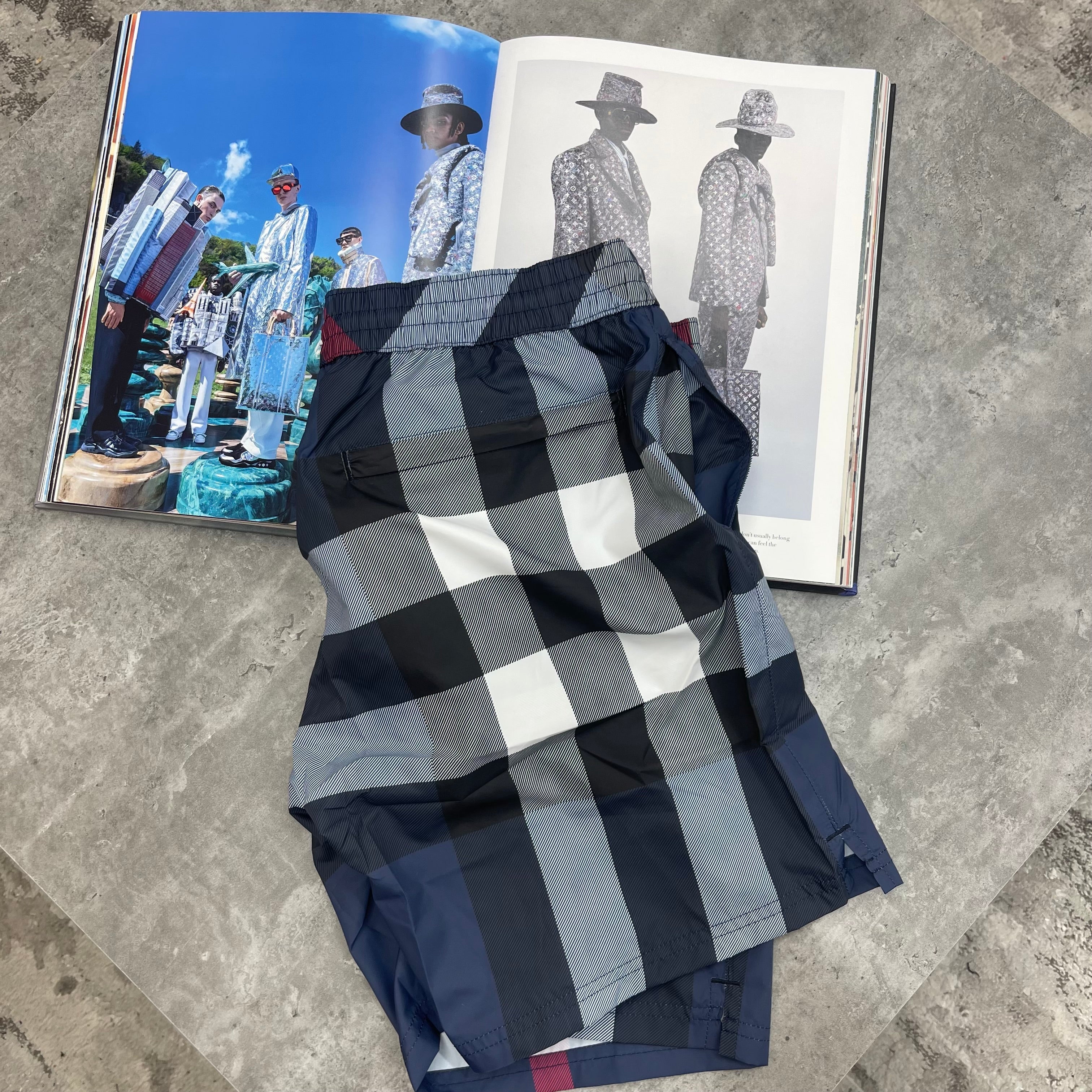 BURB CLASSIC NAVY PRINT SWIMS