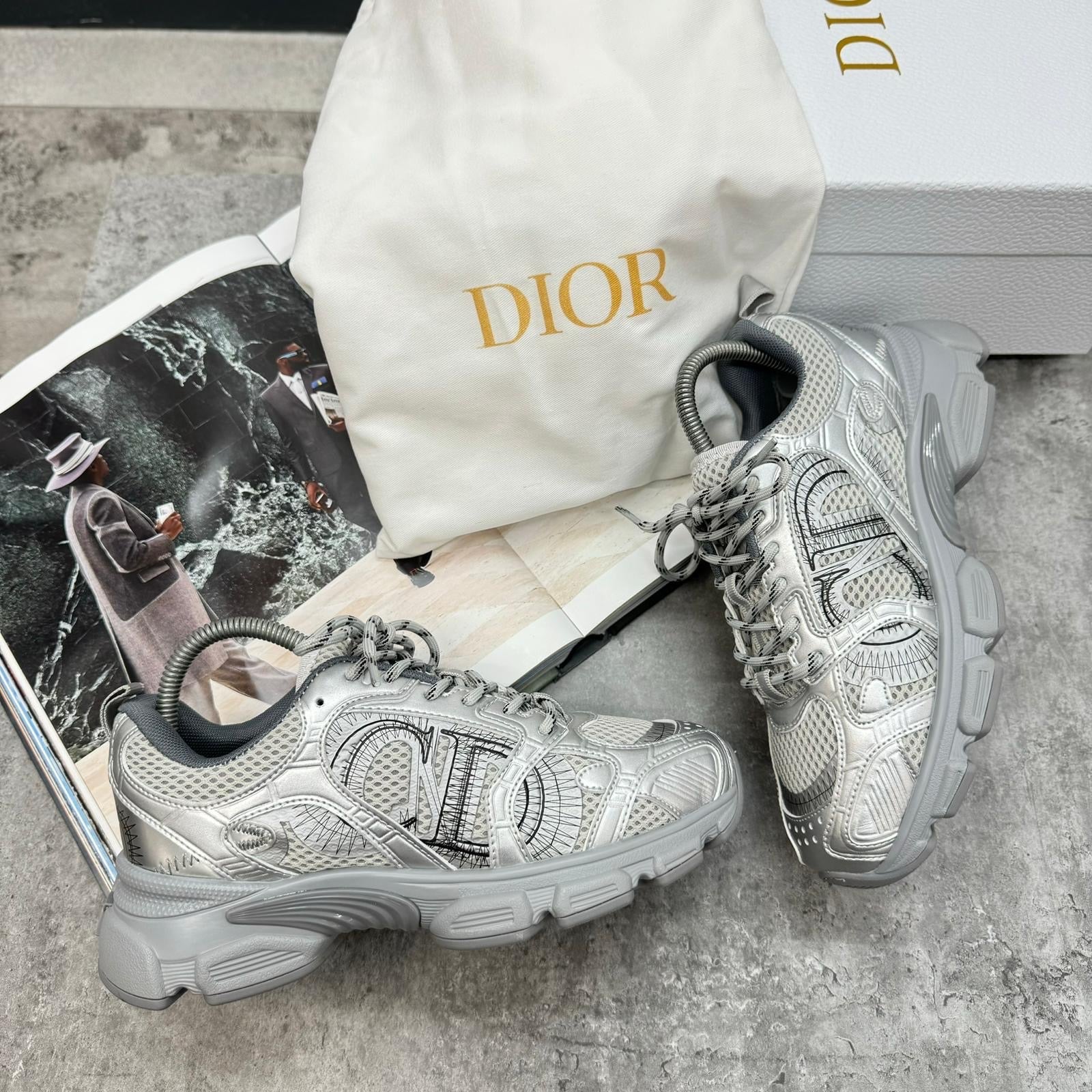 WOMENS CD CHRONO TRAINERS - SILVER