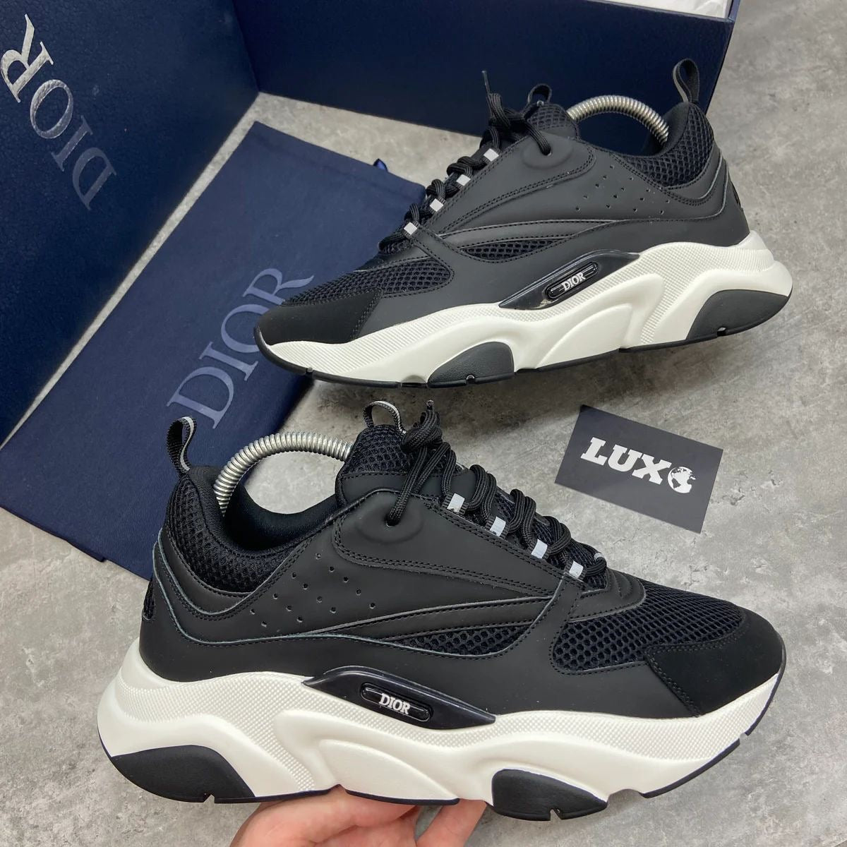(PRE-ORDER) B22 - TRAINERS - BLACK/WHITE