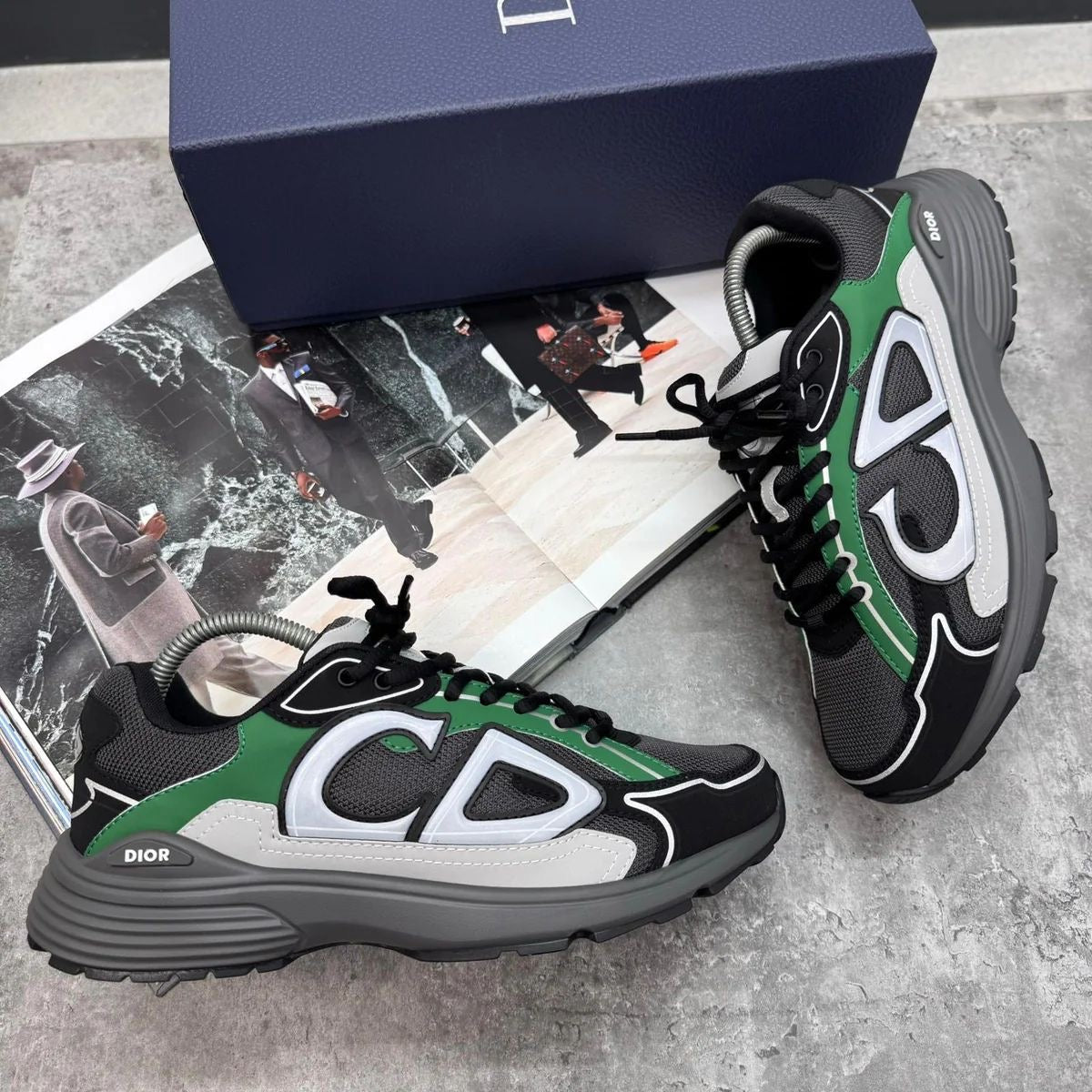 (PRE-ORDER) B30 - TRAINER - BLACK/GREY/GREEN