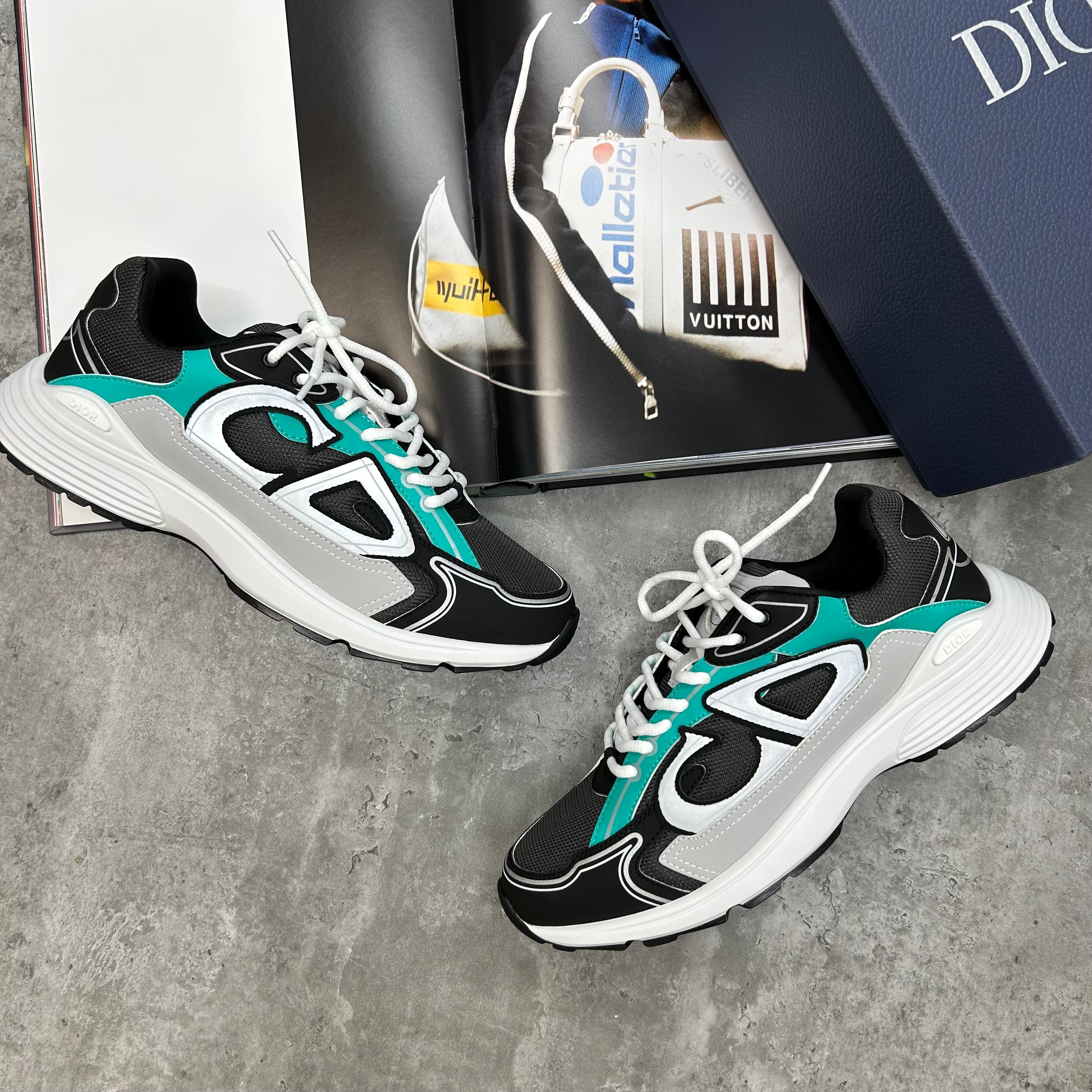 (PRE-ORDER) B30 TRAINERS - BLACK/MINT