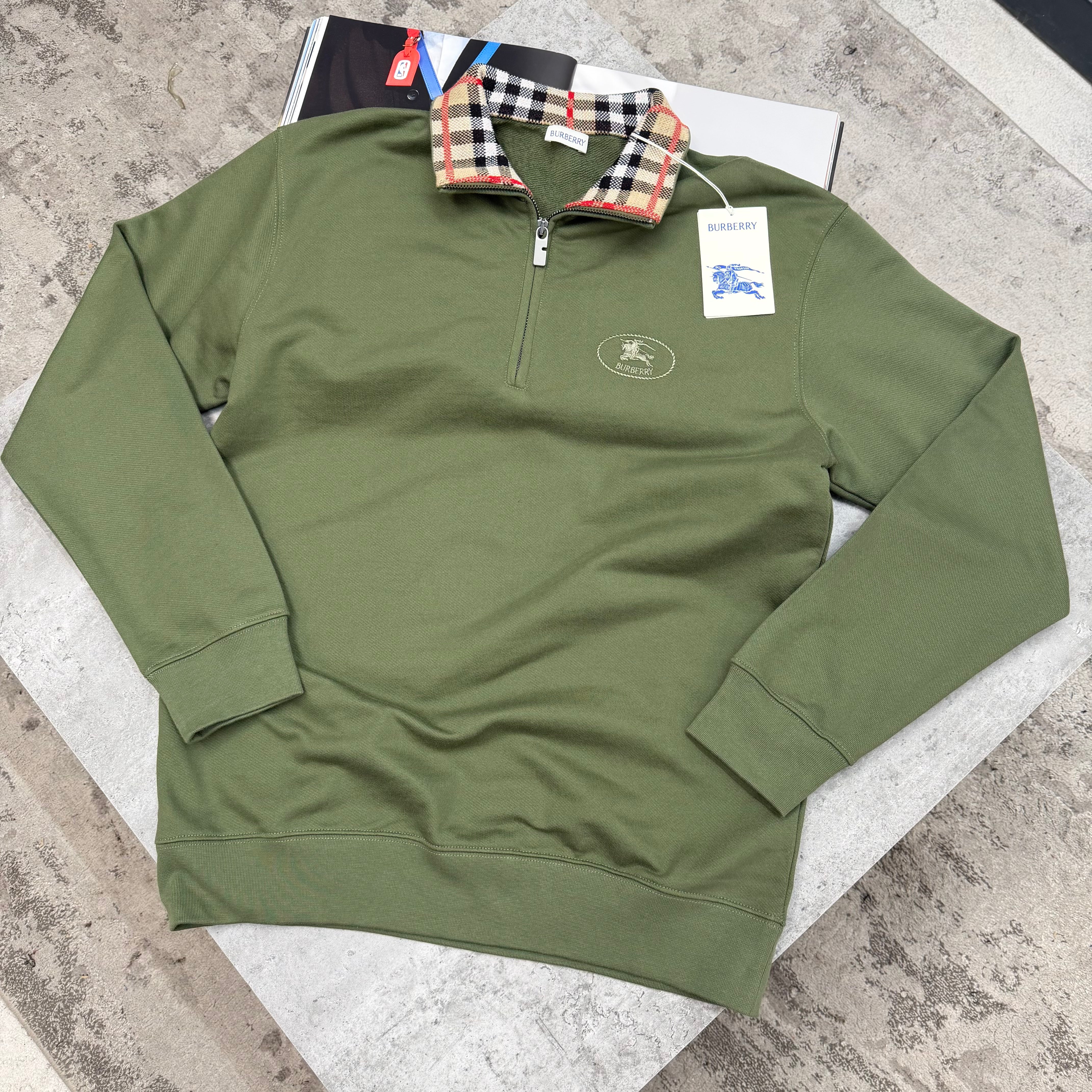BURB - HALF ZIP JUMPER - KHAKI