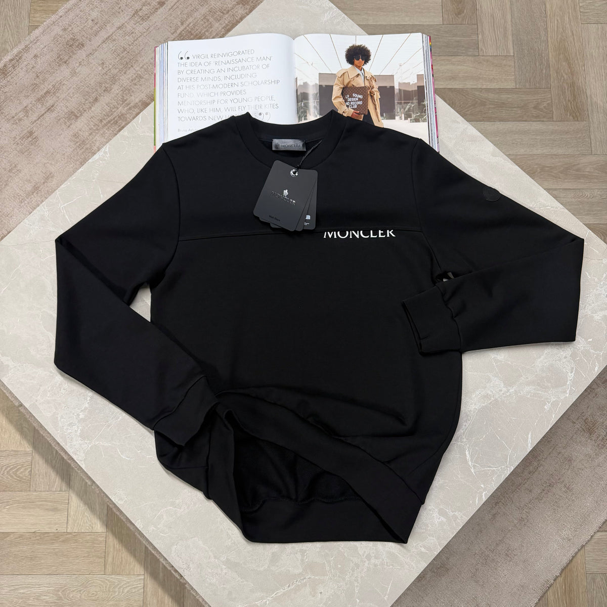 MNCLR CREWNECK JUMPER - BLACK