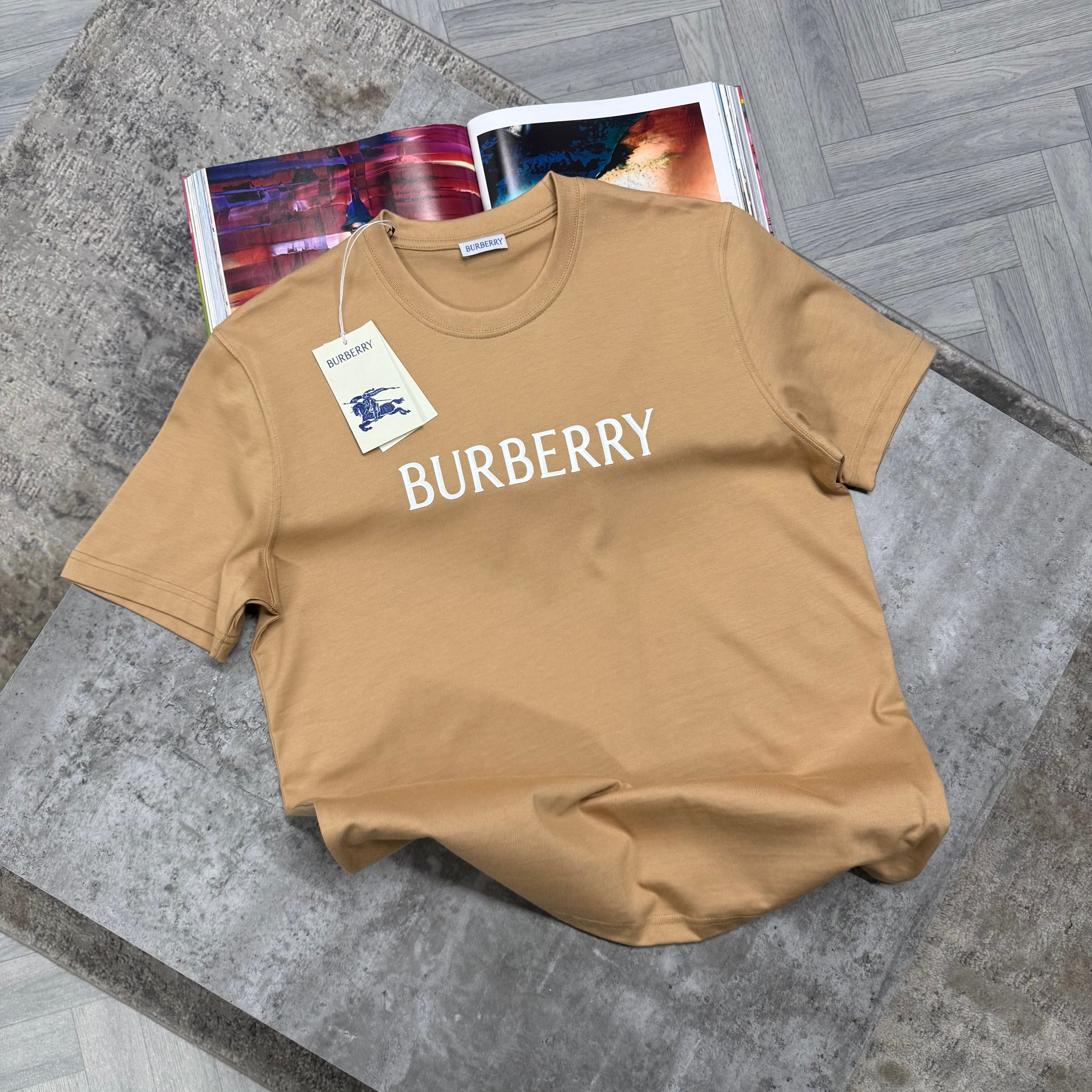 BBR LOGO T SHIRT - BEIGE