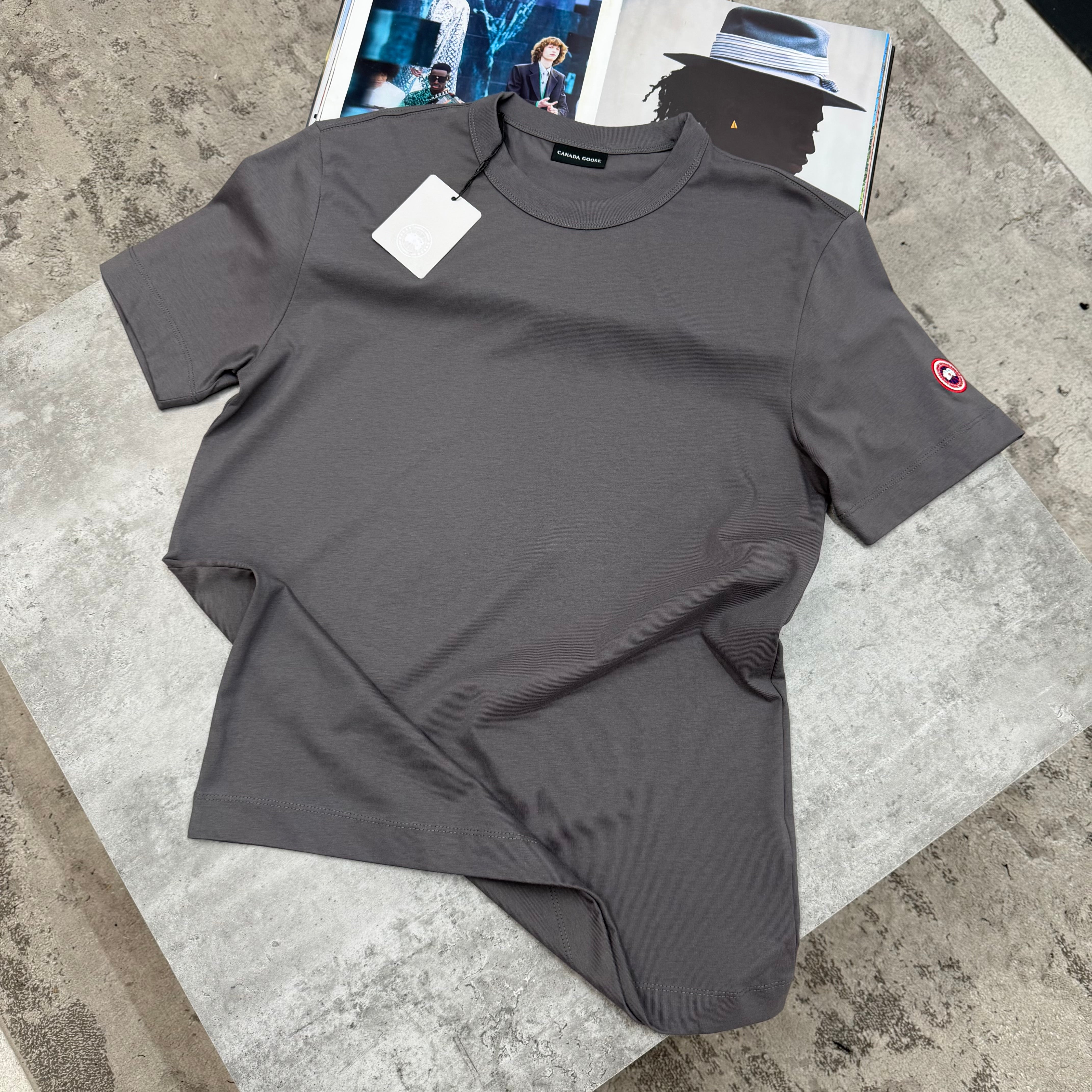 CG - ARM LOGO T-SHIRT - CHARCOAL