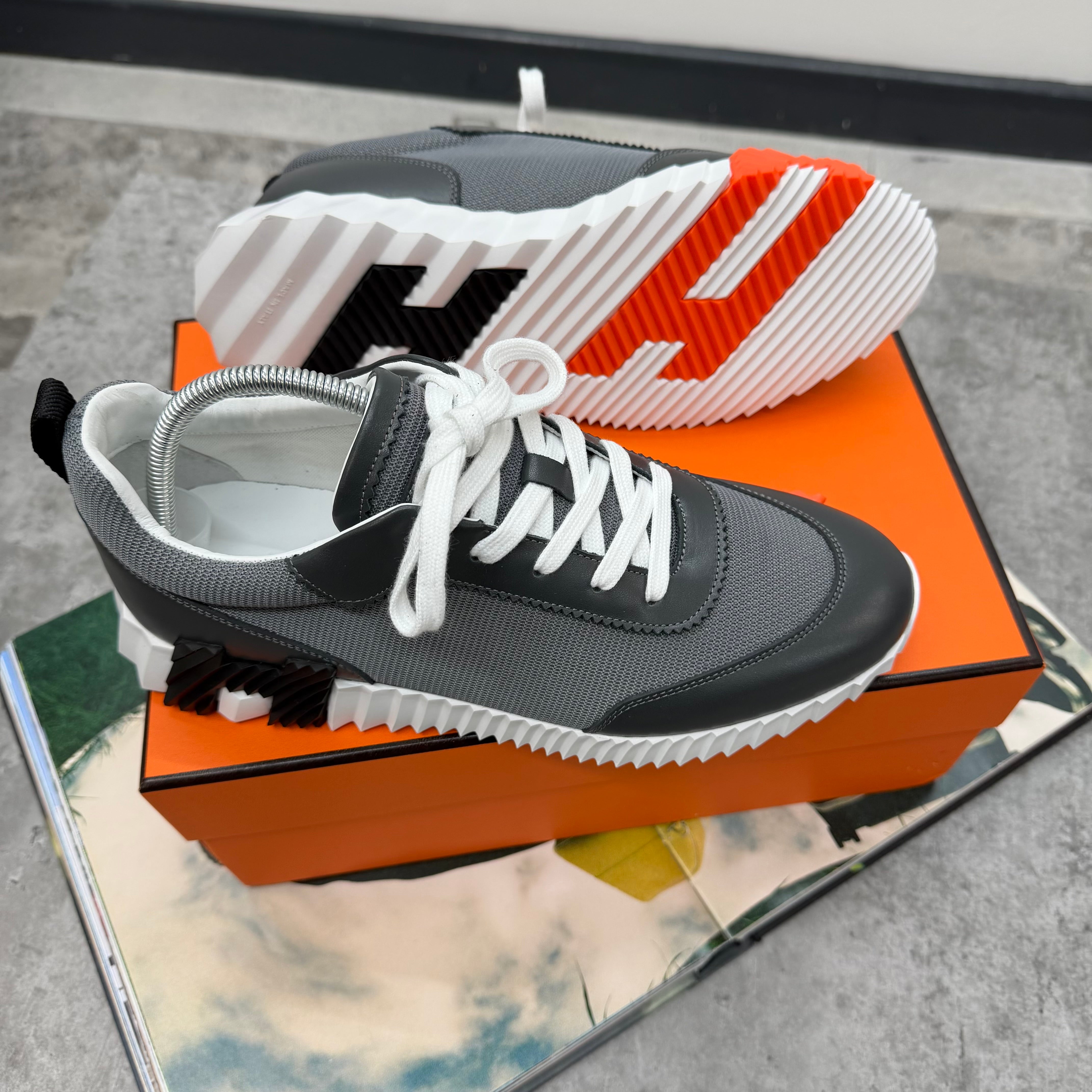 HMES - MESH TRAINERS - GREY/BLACK