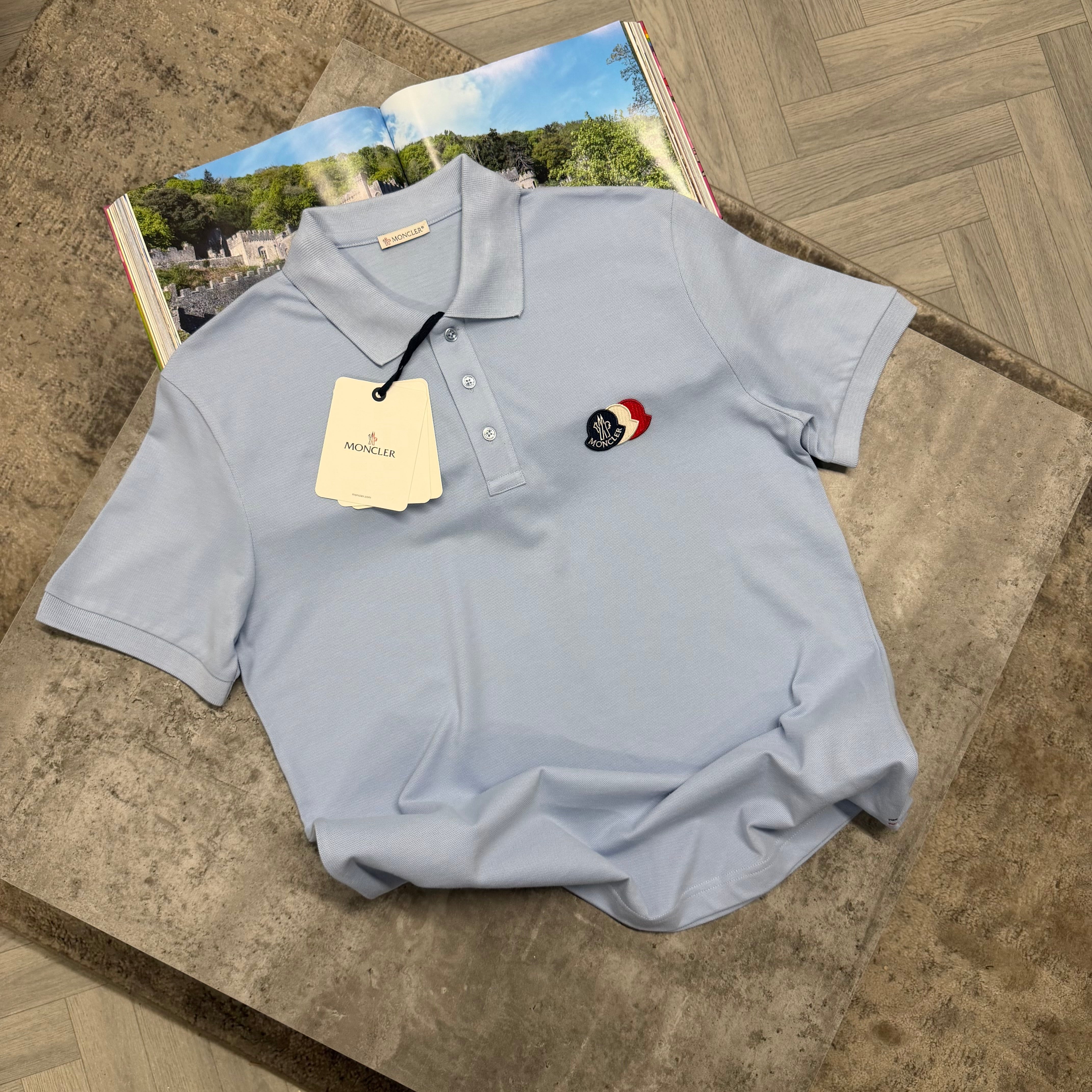 MNCLR TRIPLE LOGO POLO - BLUE