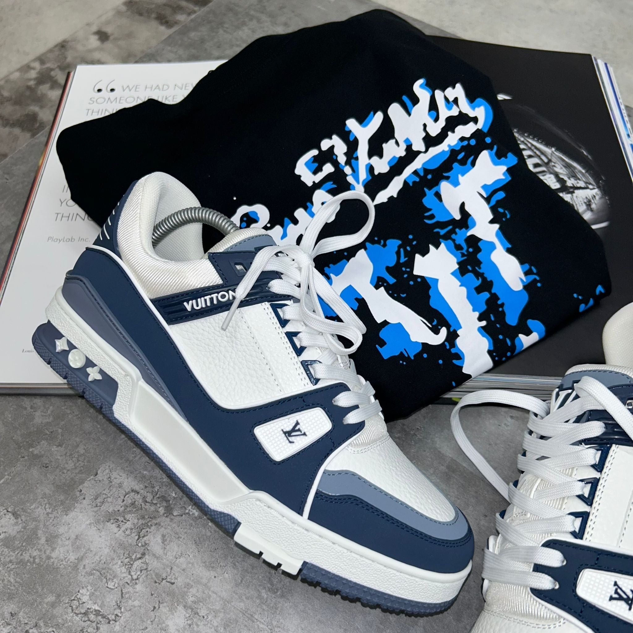 (PRE-ORDER) LVE - TRAINERS - WHITE/BLUE