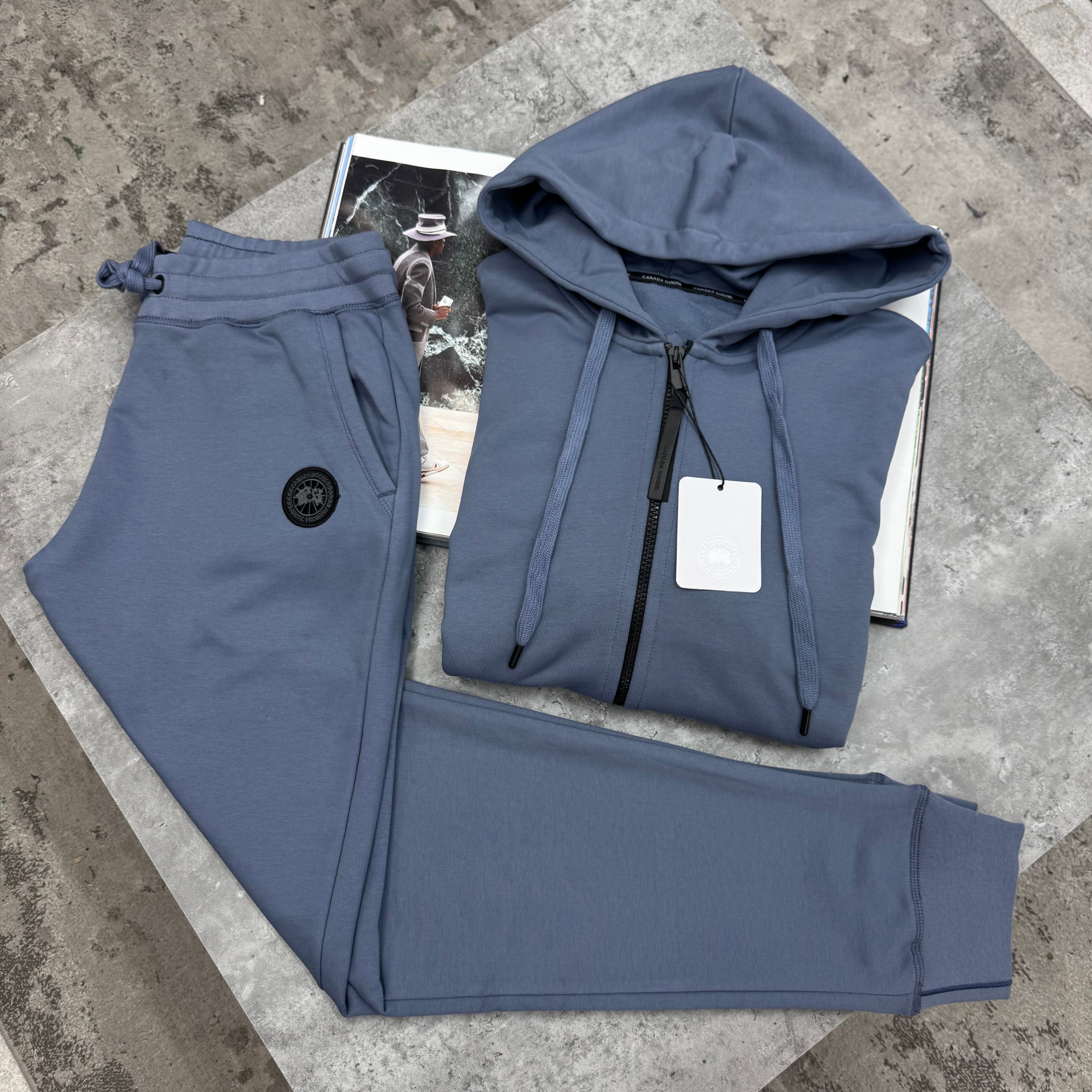CG - BLACK BADGE FULL ZIP TRACKSUIT - PASTEL BLUE