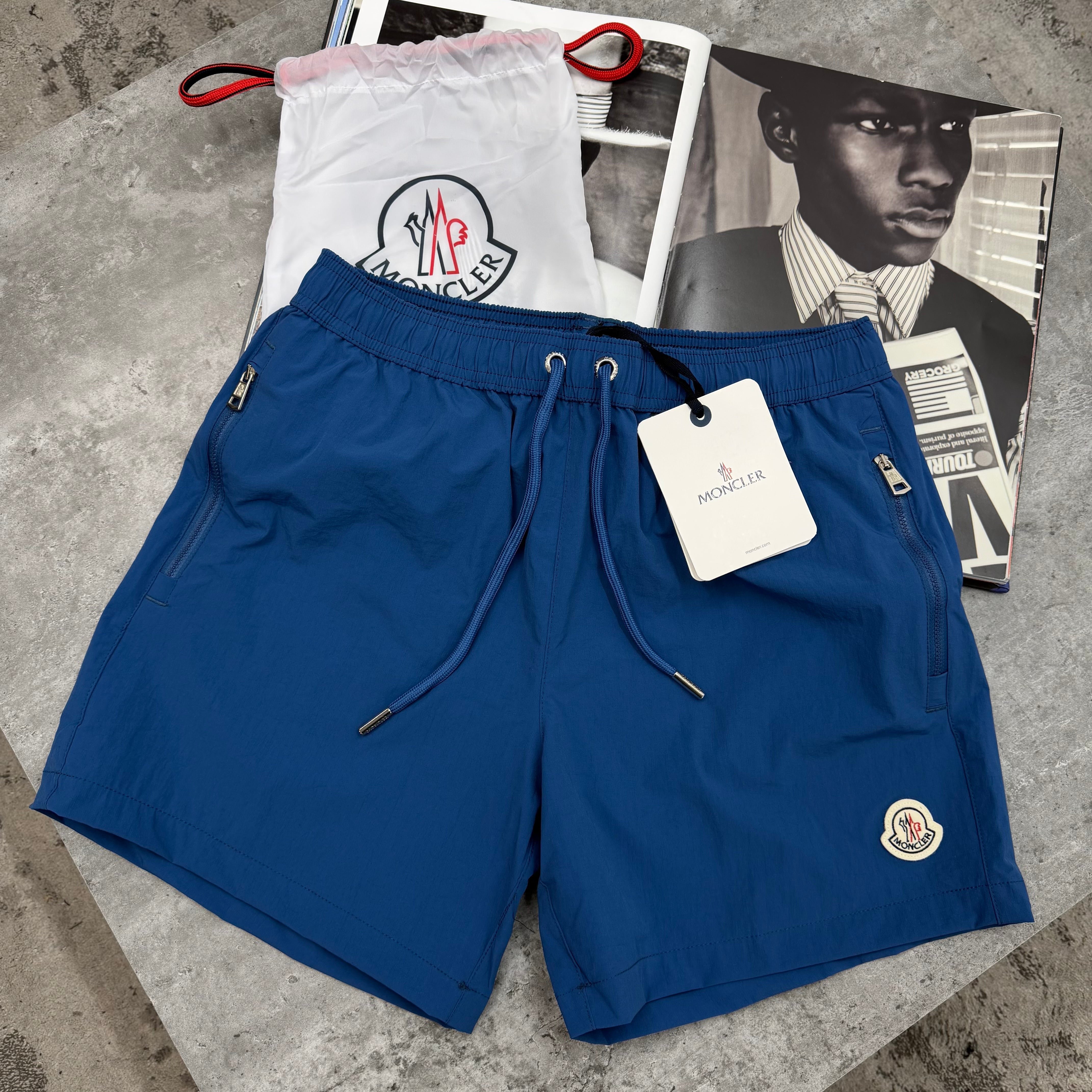 ZIPPED POCKET SWIMS - BLUE