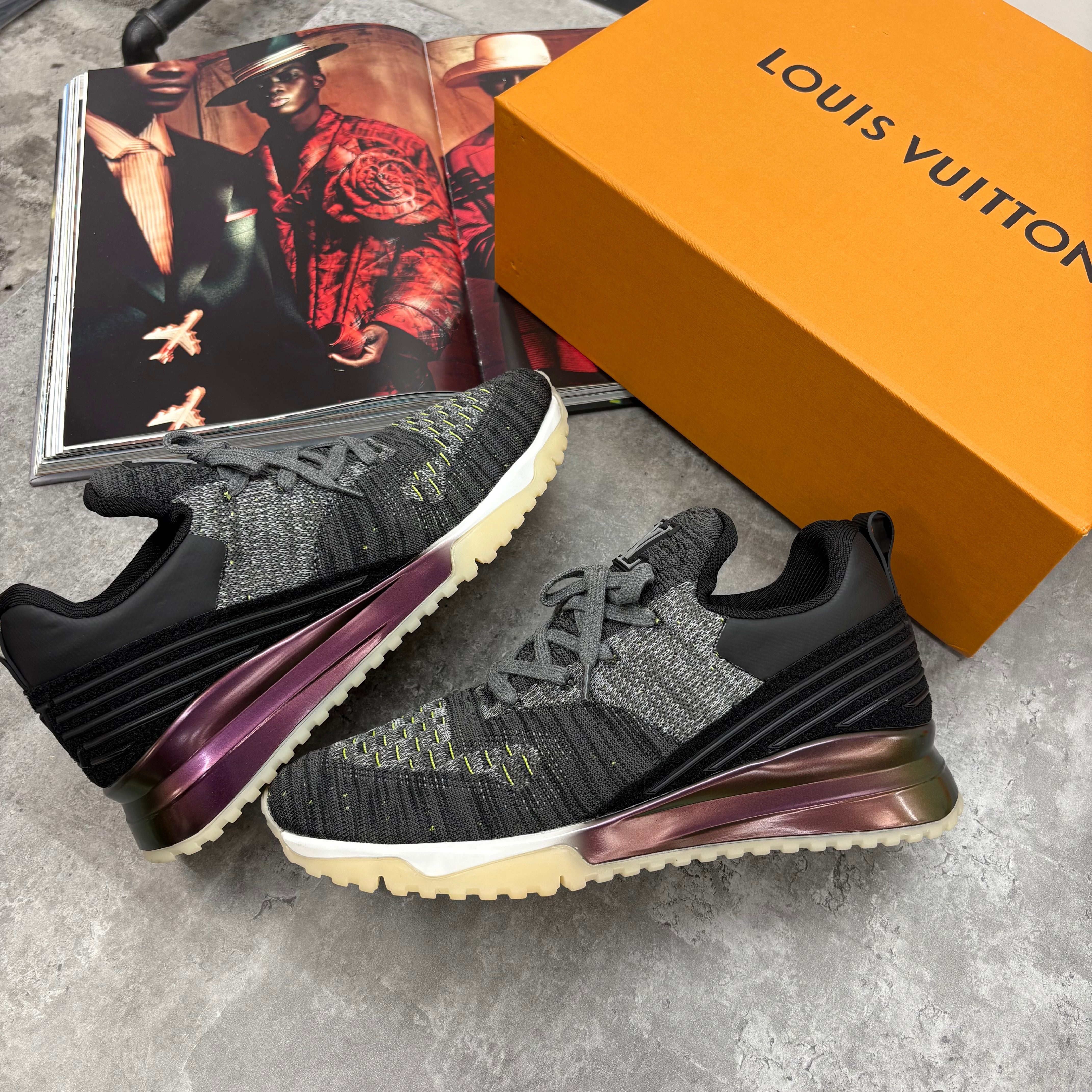 LVE - VNR TRAINERS - GREY/PURPLE/GREEN