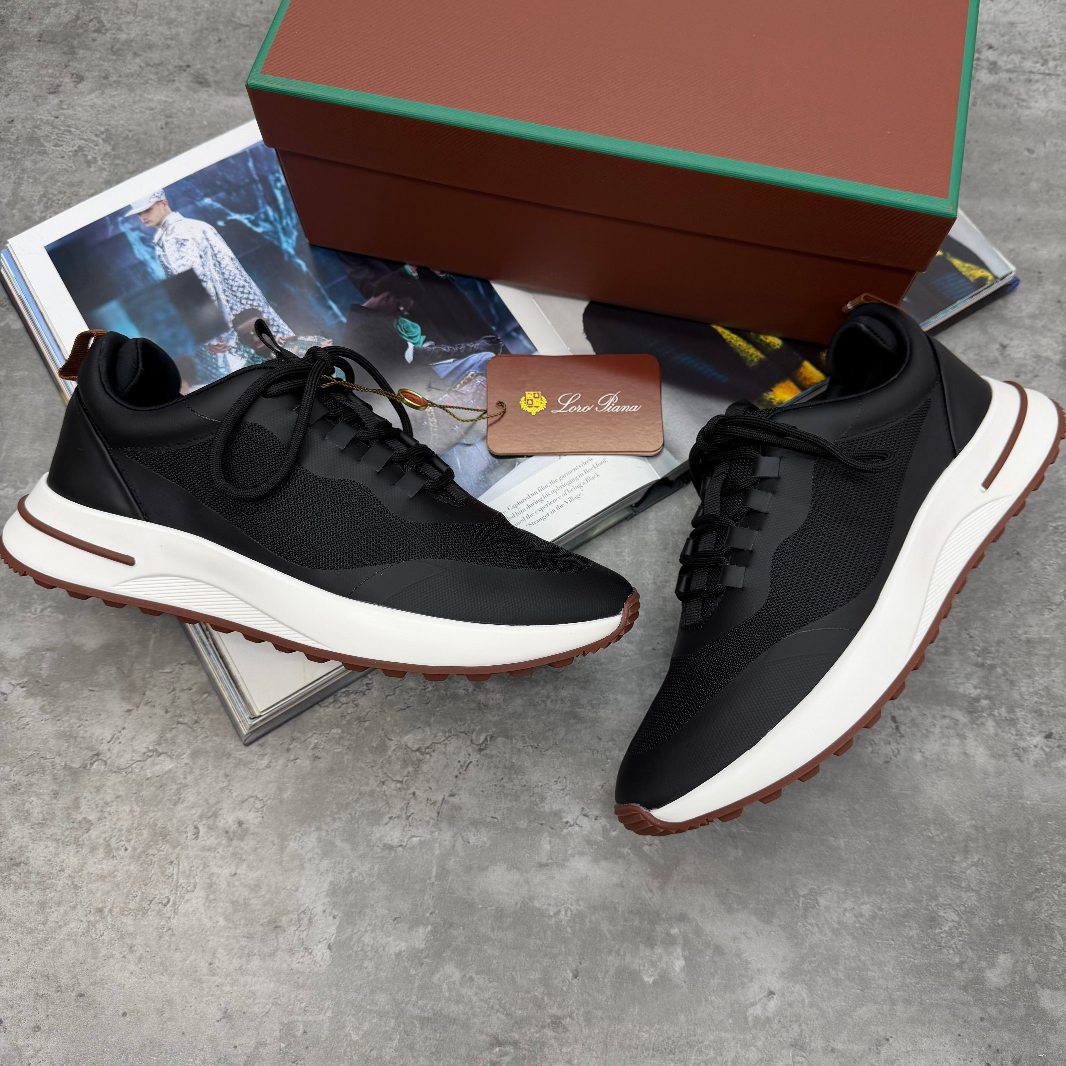 (PRE-ORDER) LORO - TAB TRAINERS - BLACK