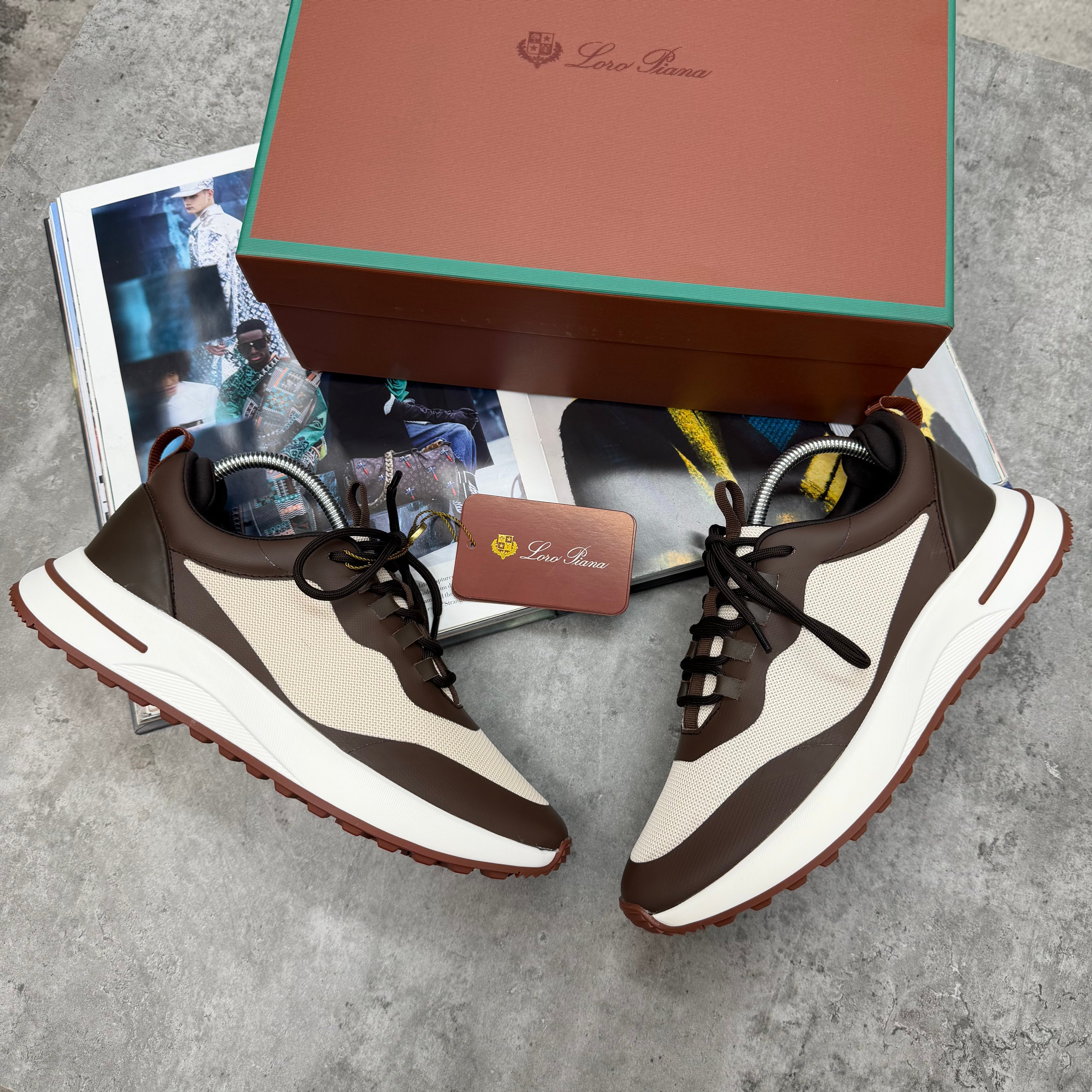 LORO - TRAINERS - BROWN