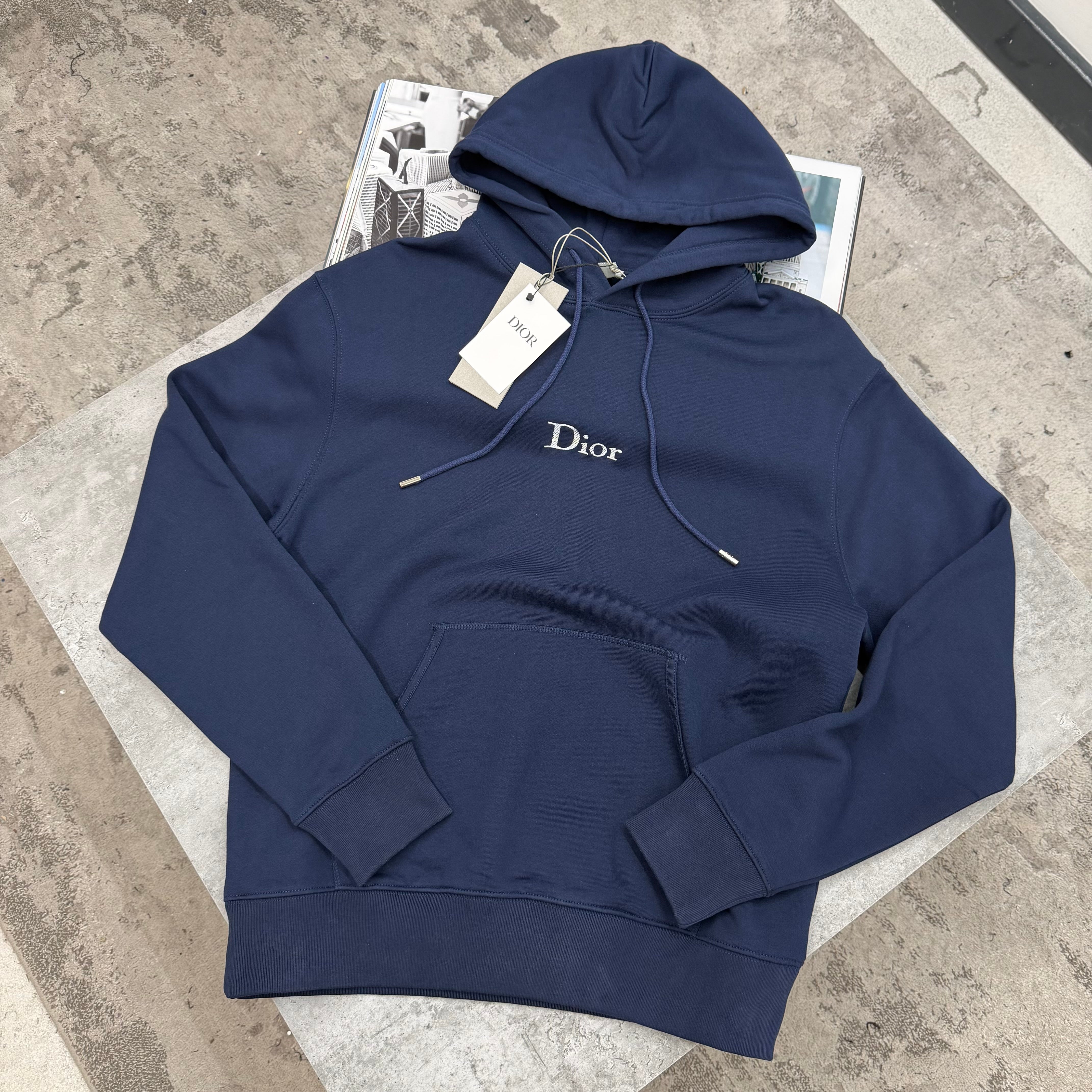 CD - EMBROIDERED HOODIE - NAVY