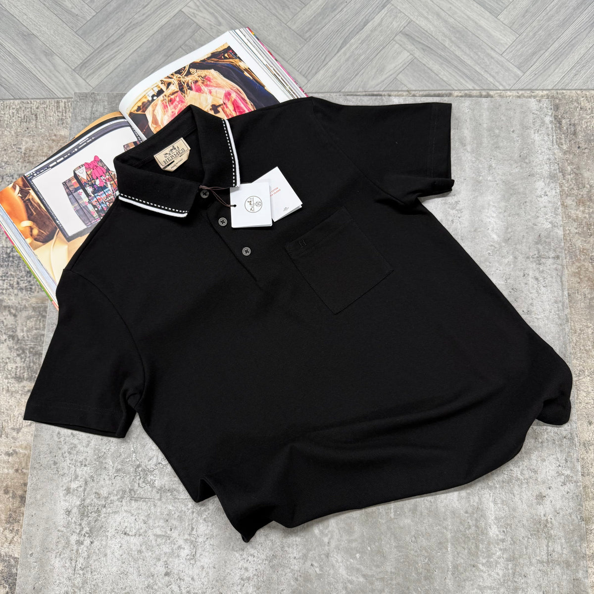 H POLO - BLACK