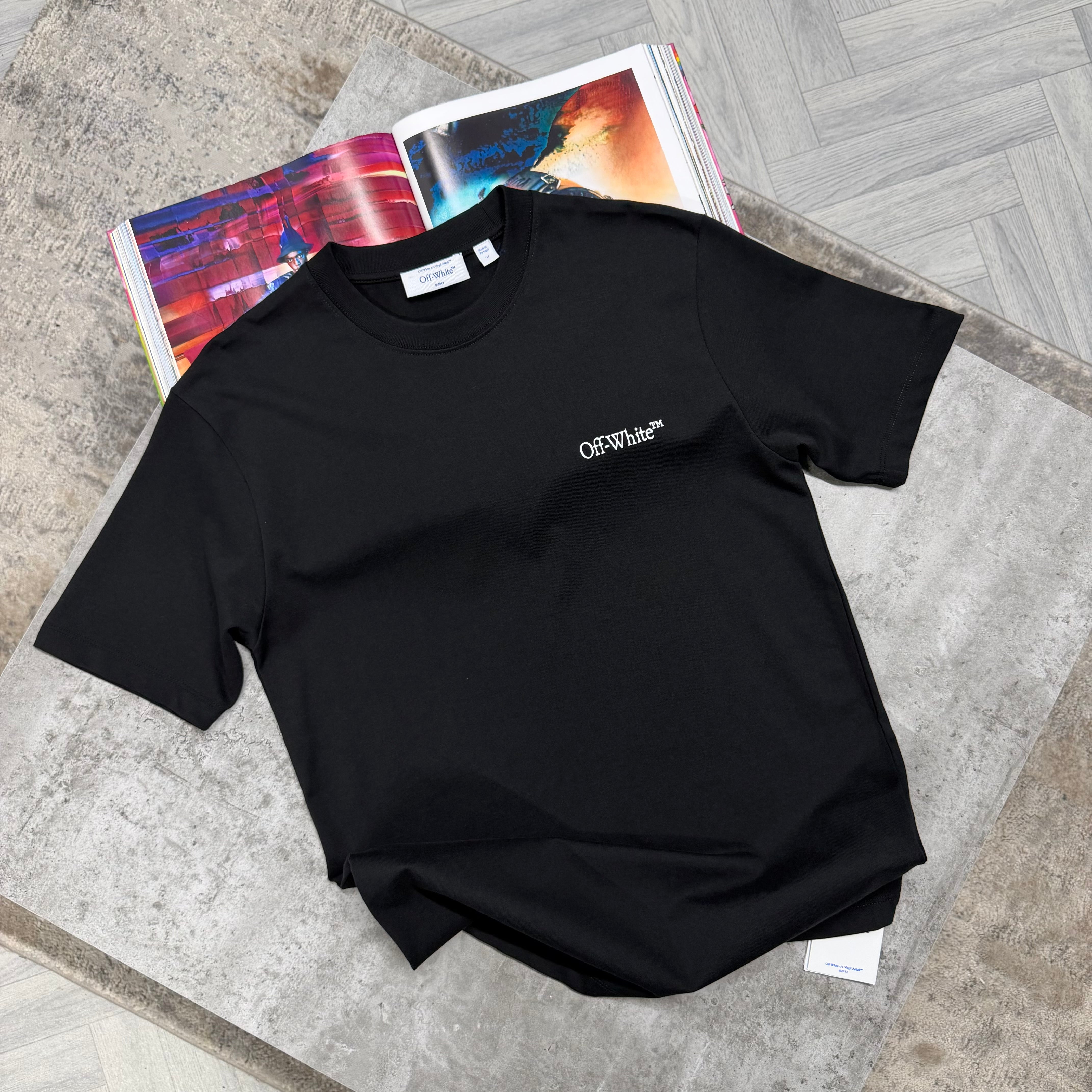 OW METAL ARROW T SHIRT - BLACK