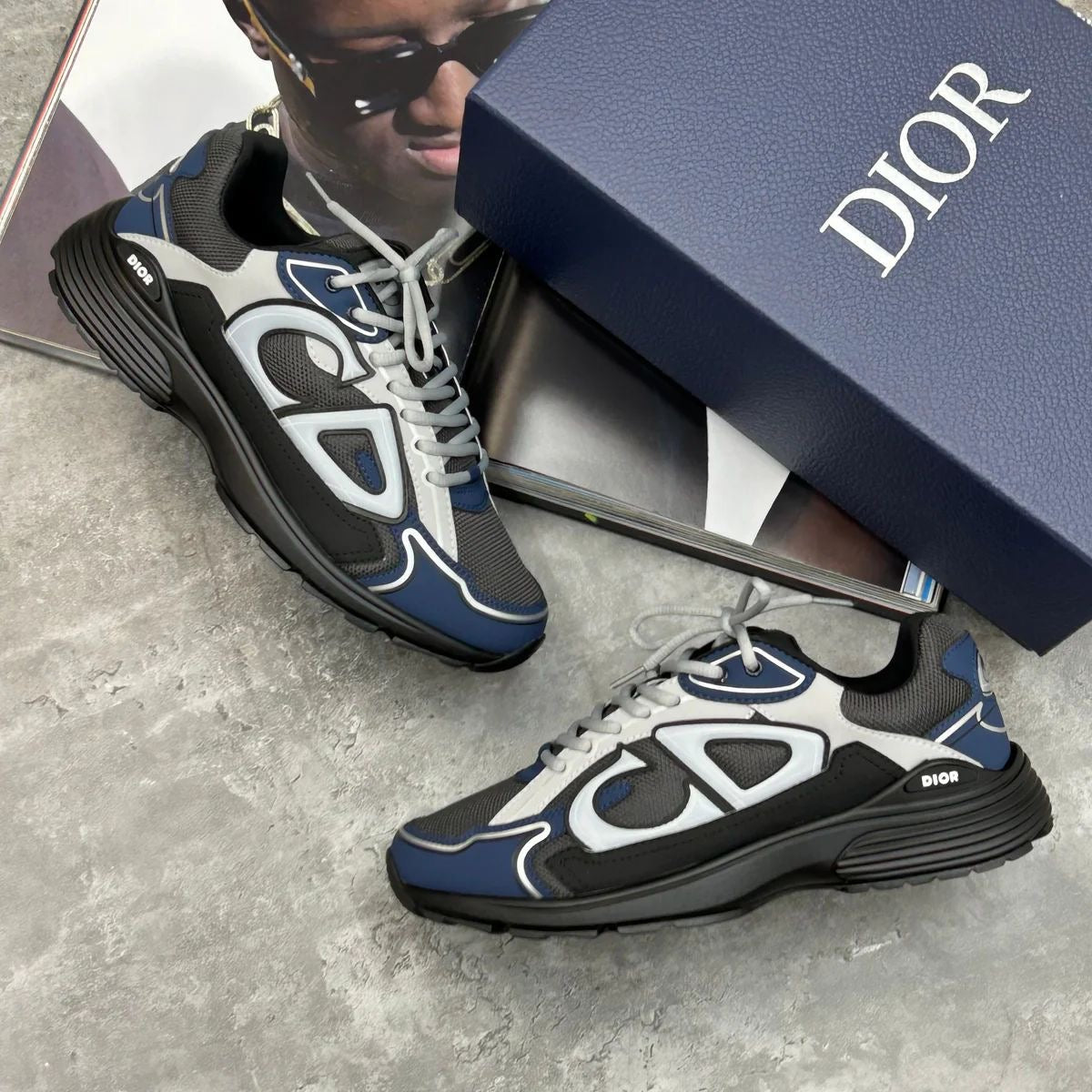(PRE-ORDER) B30 - TRAINERS - NAVY/BLACK