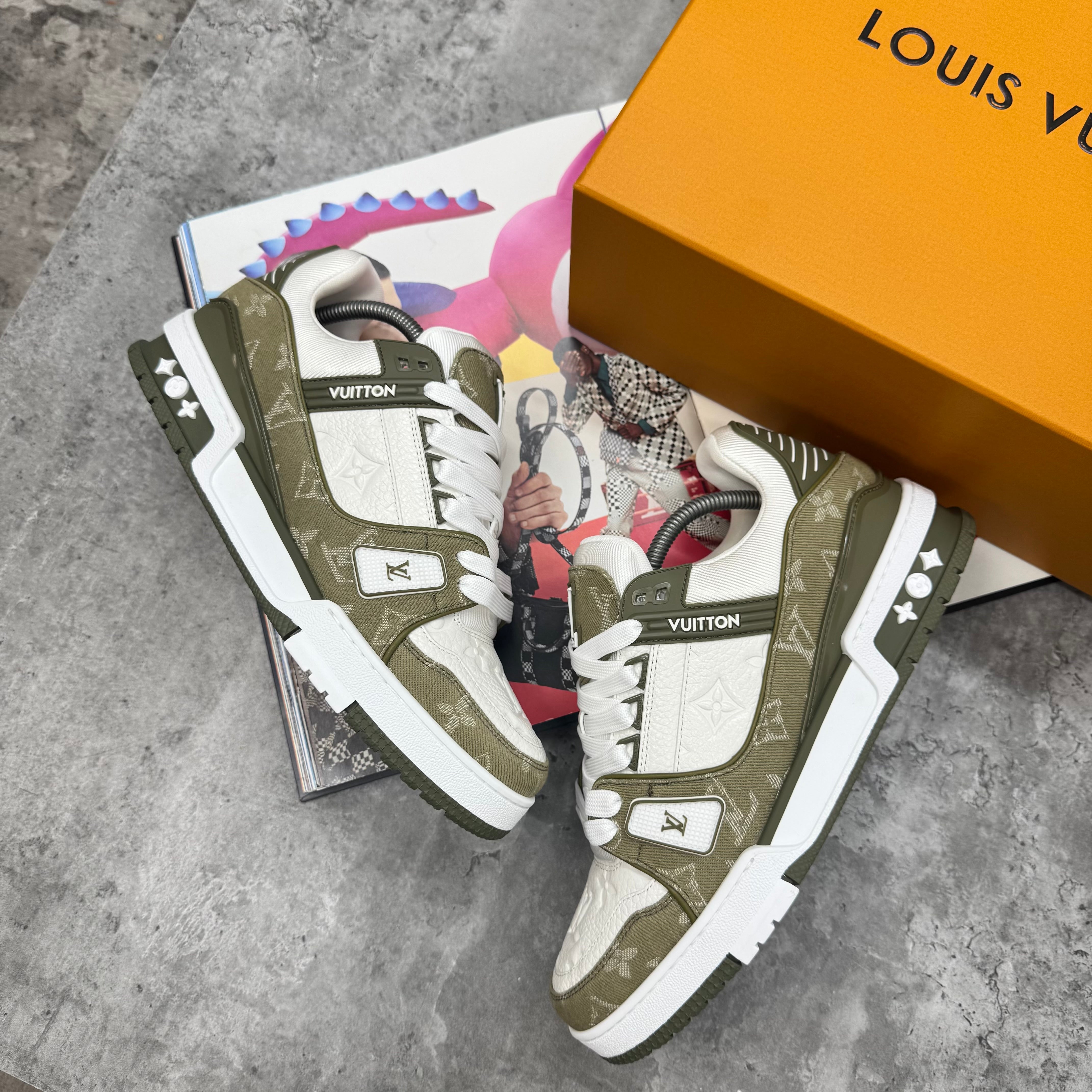 LVE - DENIM TRAINER - GREEN