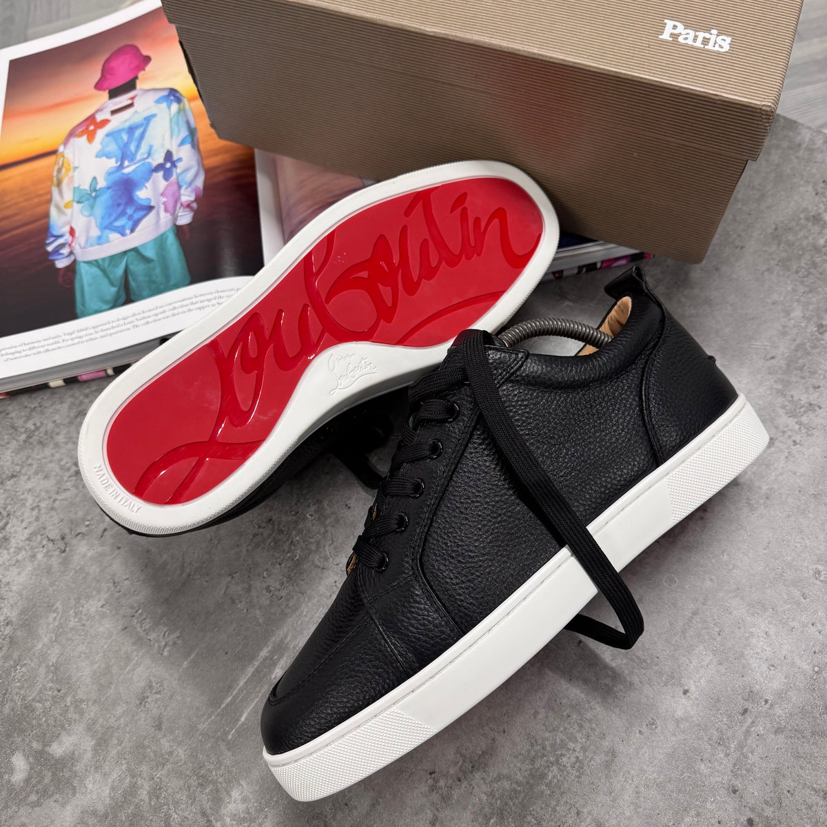 LOUB TRAINERS - BLACK / WHITE