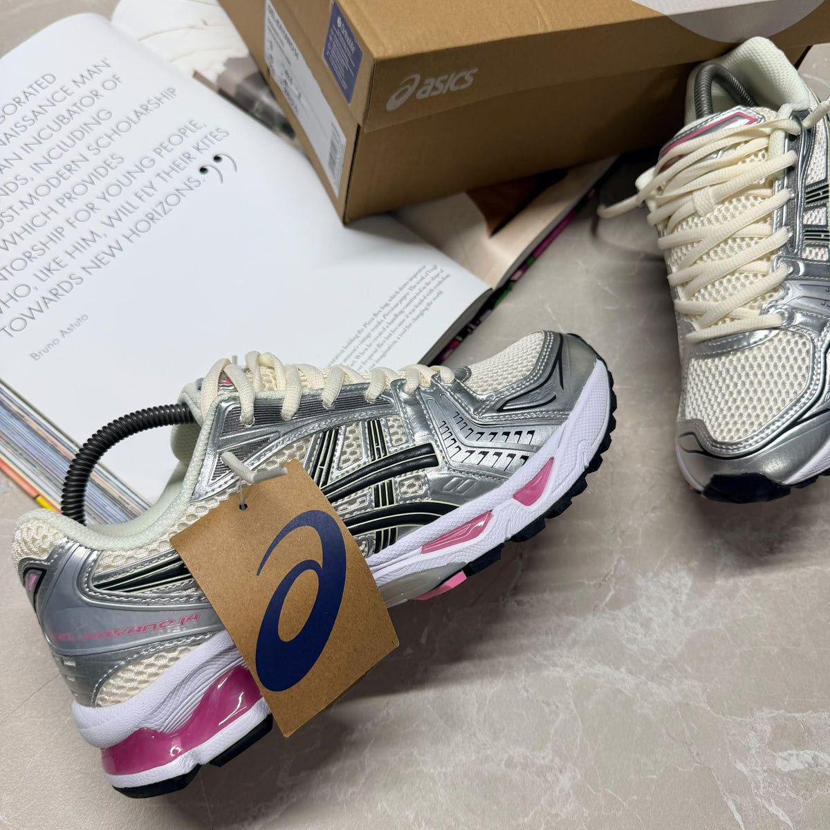 ASCS GEL TRAINER PINK/GRAY - (PRE-ORDER)