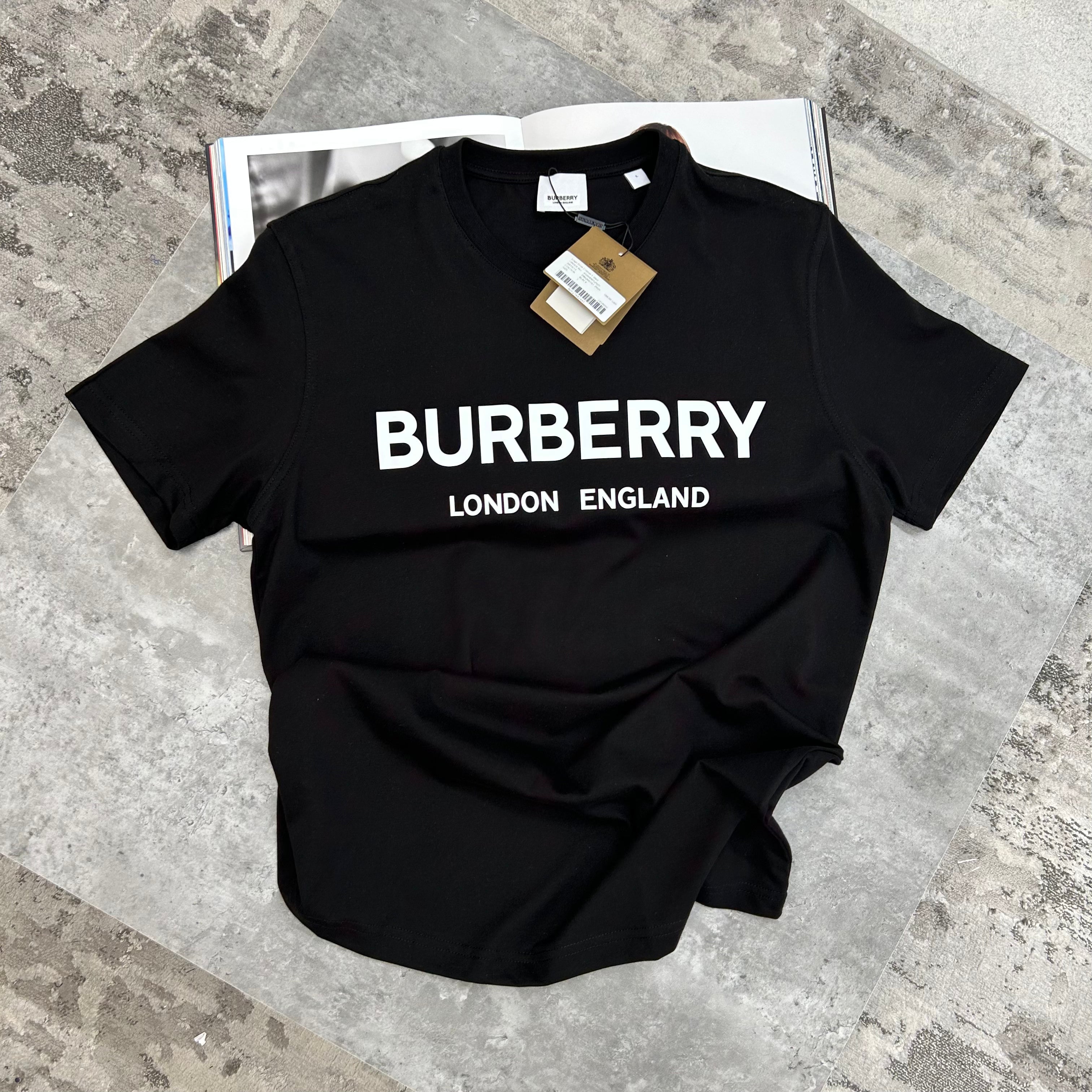 BURB BLACK T-SHIRT W LOGO
