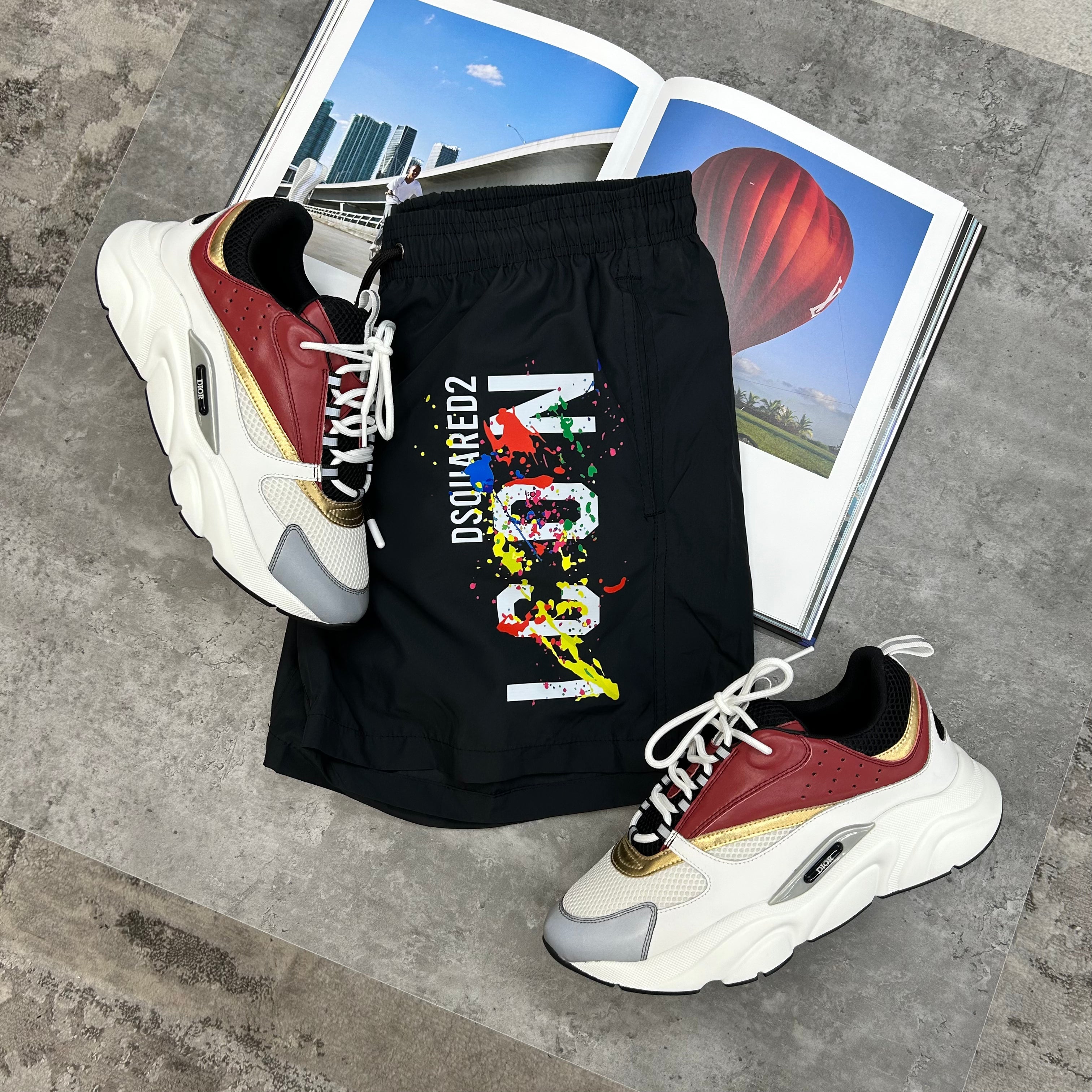 (PRE-ORDER) B22 TRAINER - MAROON / GOLD