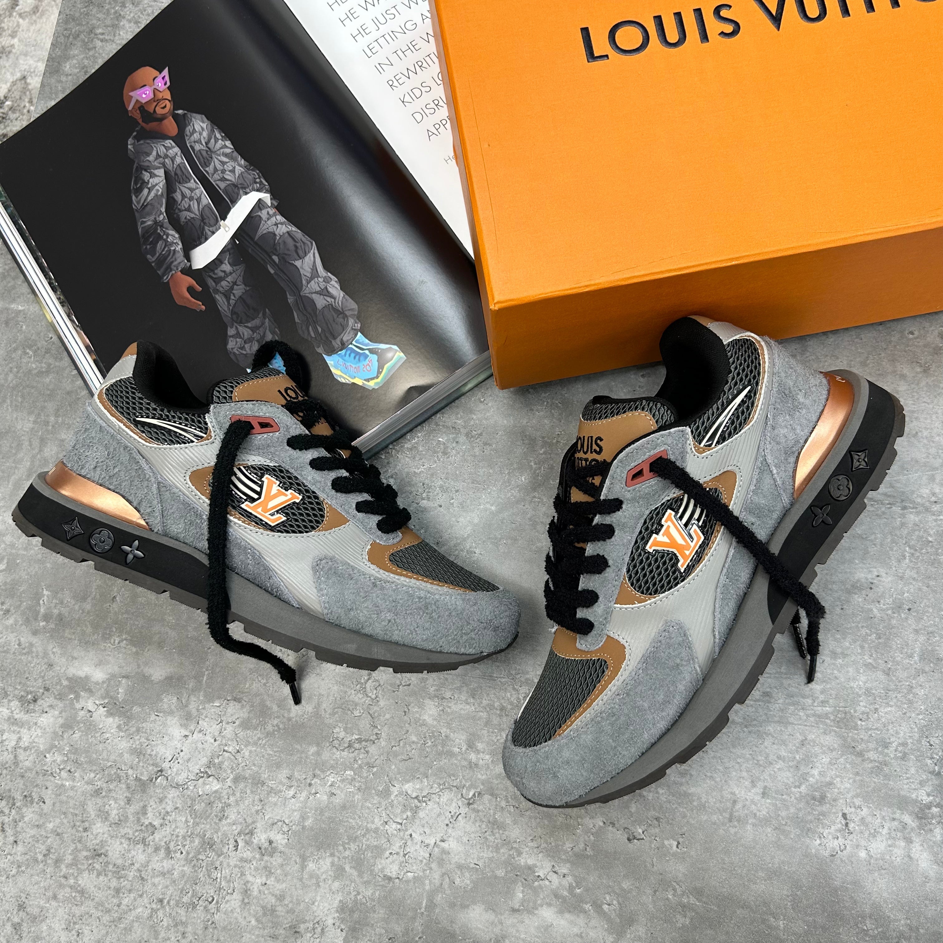 (PRE-ORDER) LVE - TRAINER GREY ORANGE
