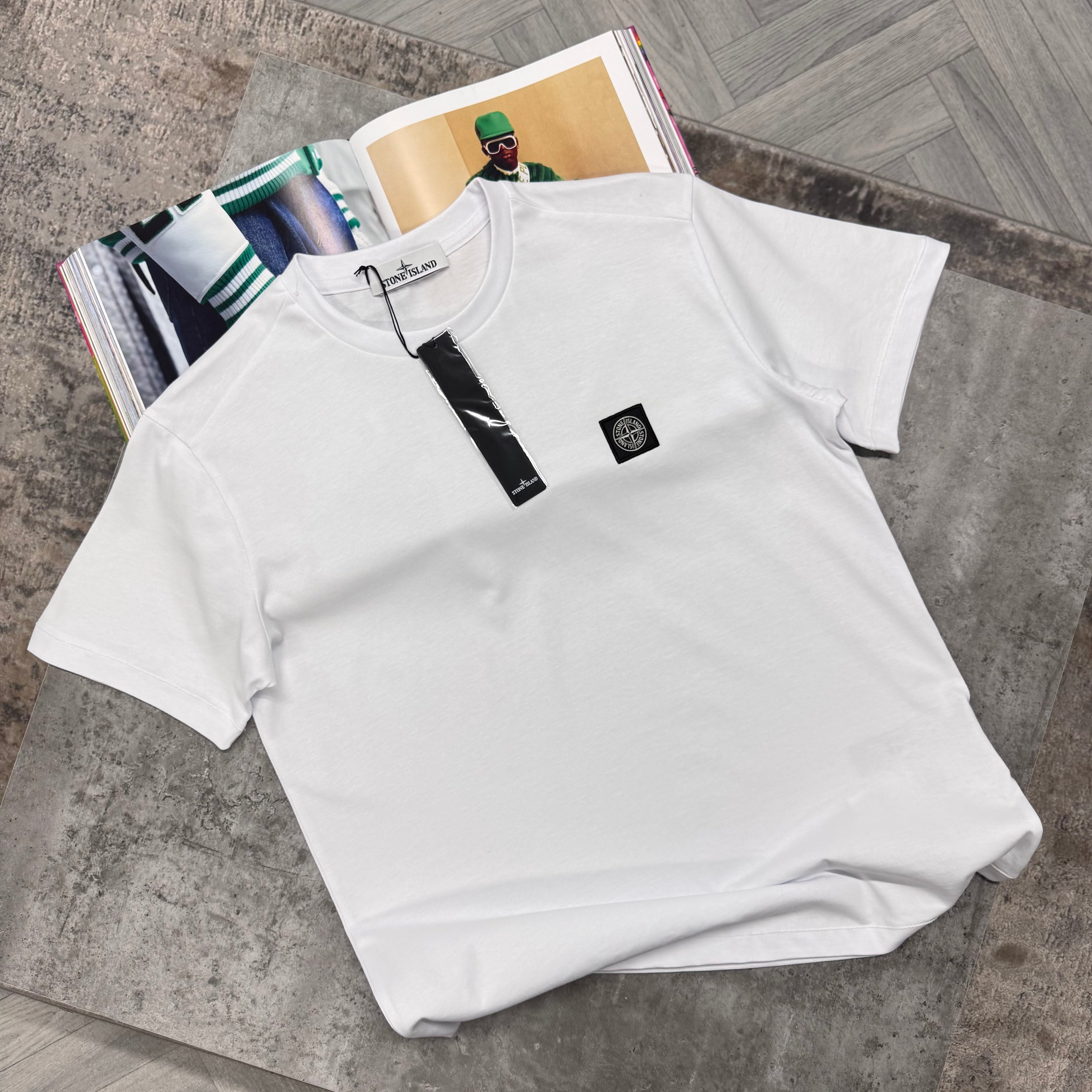 SI SQUARE LOGO T SHIRT - WHITE