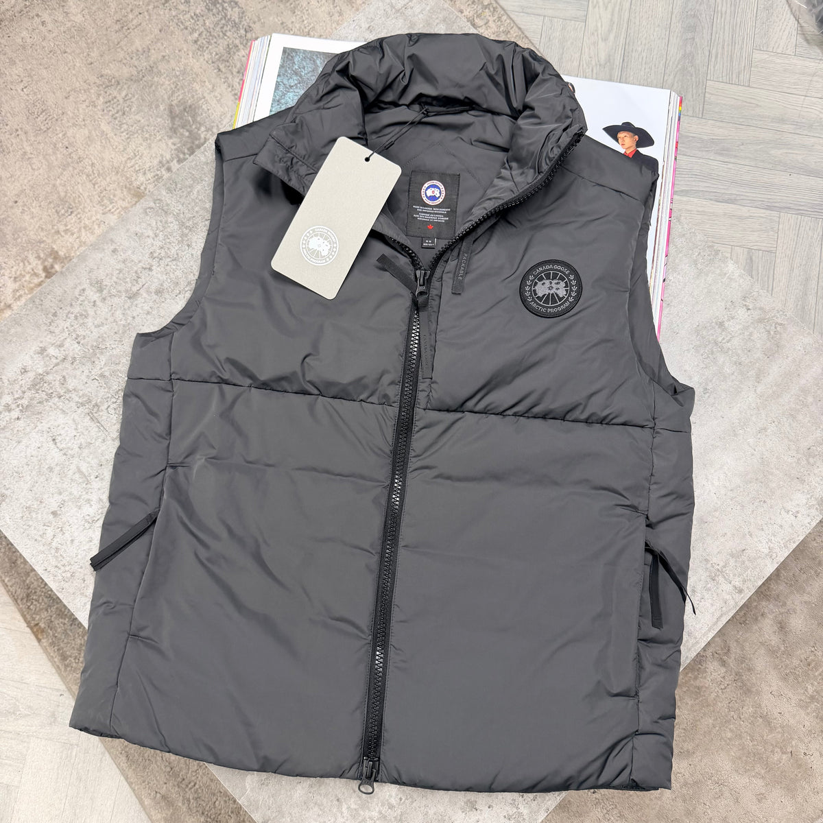 CG LODGE BLACK BADGE GILET - ANTHRACITE