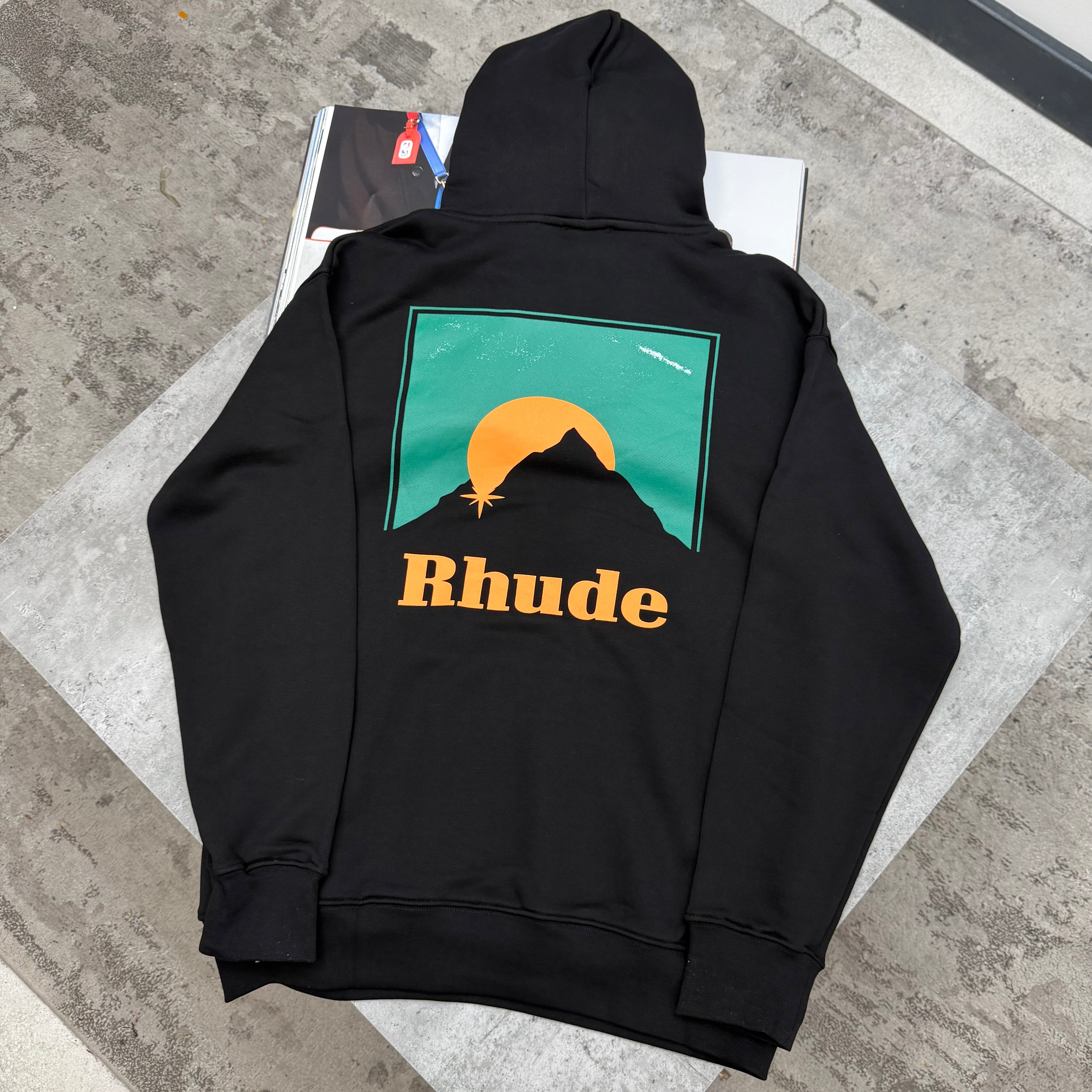 RDE - HOODIE - BLACK/ORANGE/GREEN