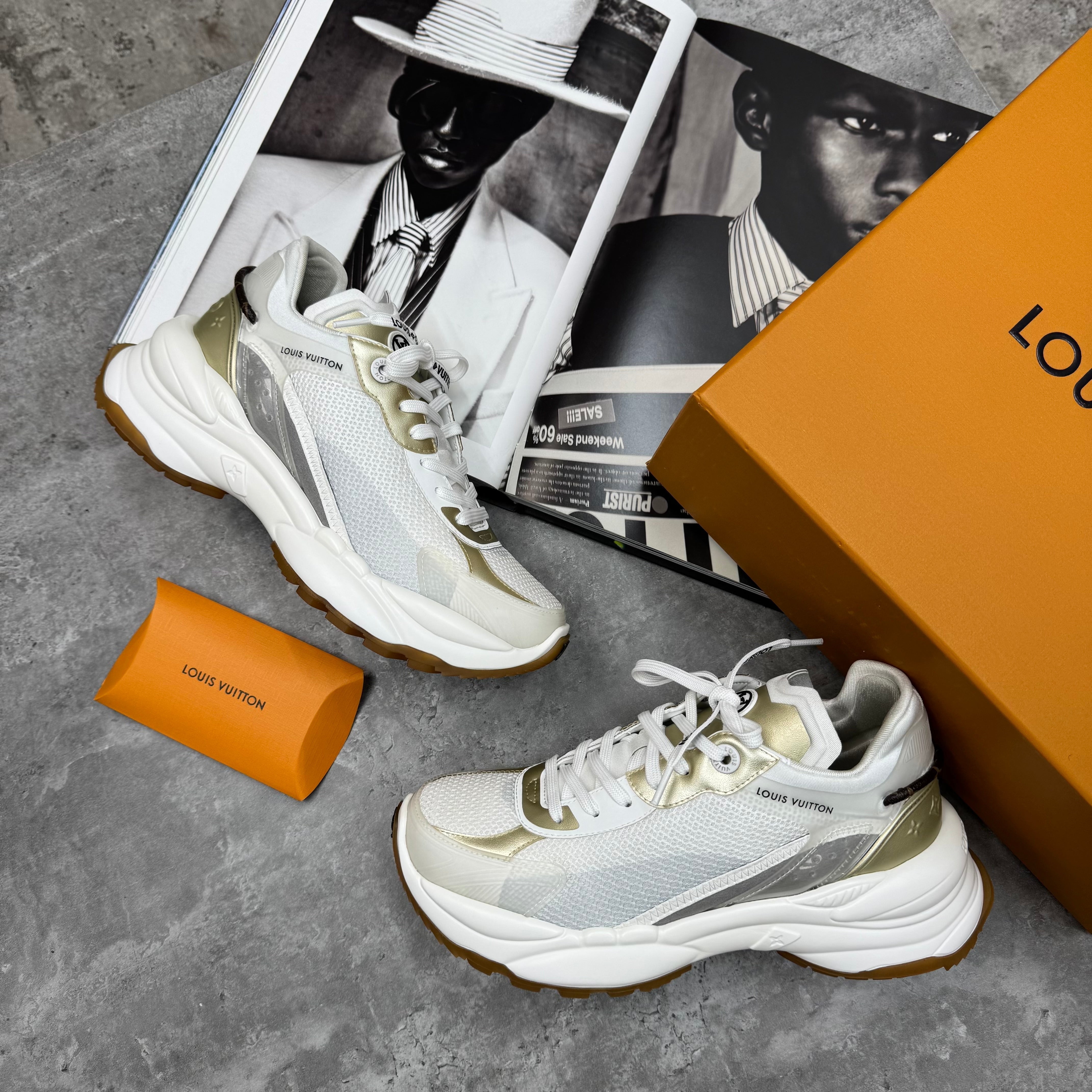 (PRE-ORDER) LVE - WOMENS TRAINER - GOLD/SILVER