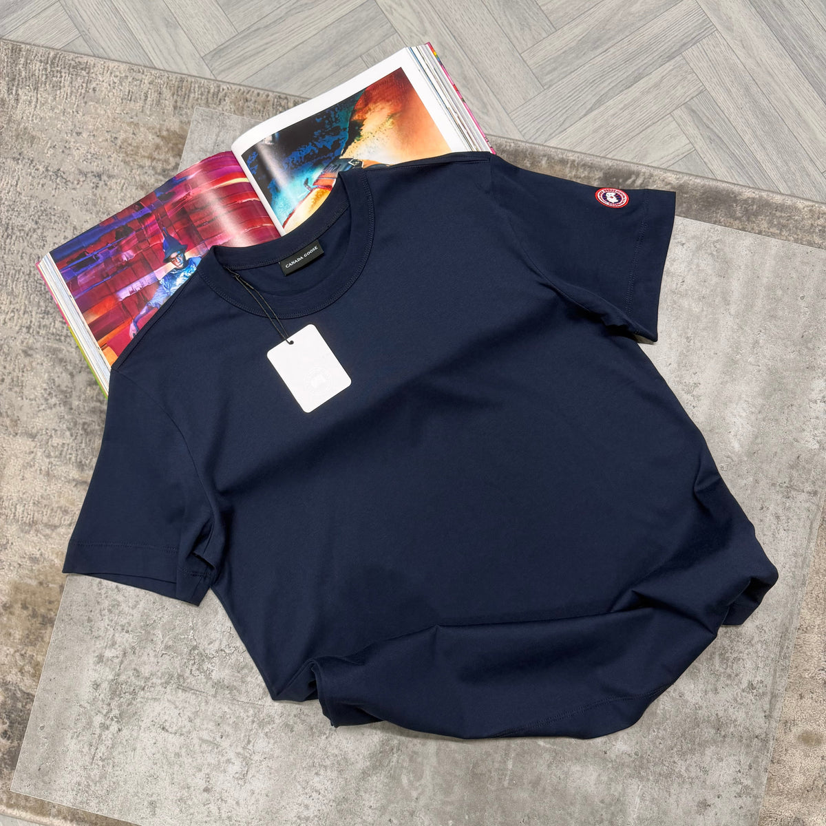 CG GLADSTONE RELAXED T SHIRT - NAVY