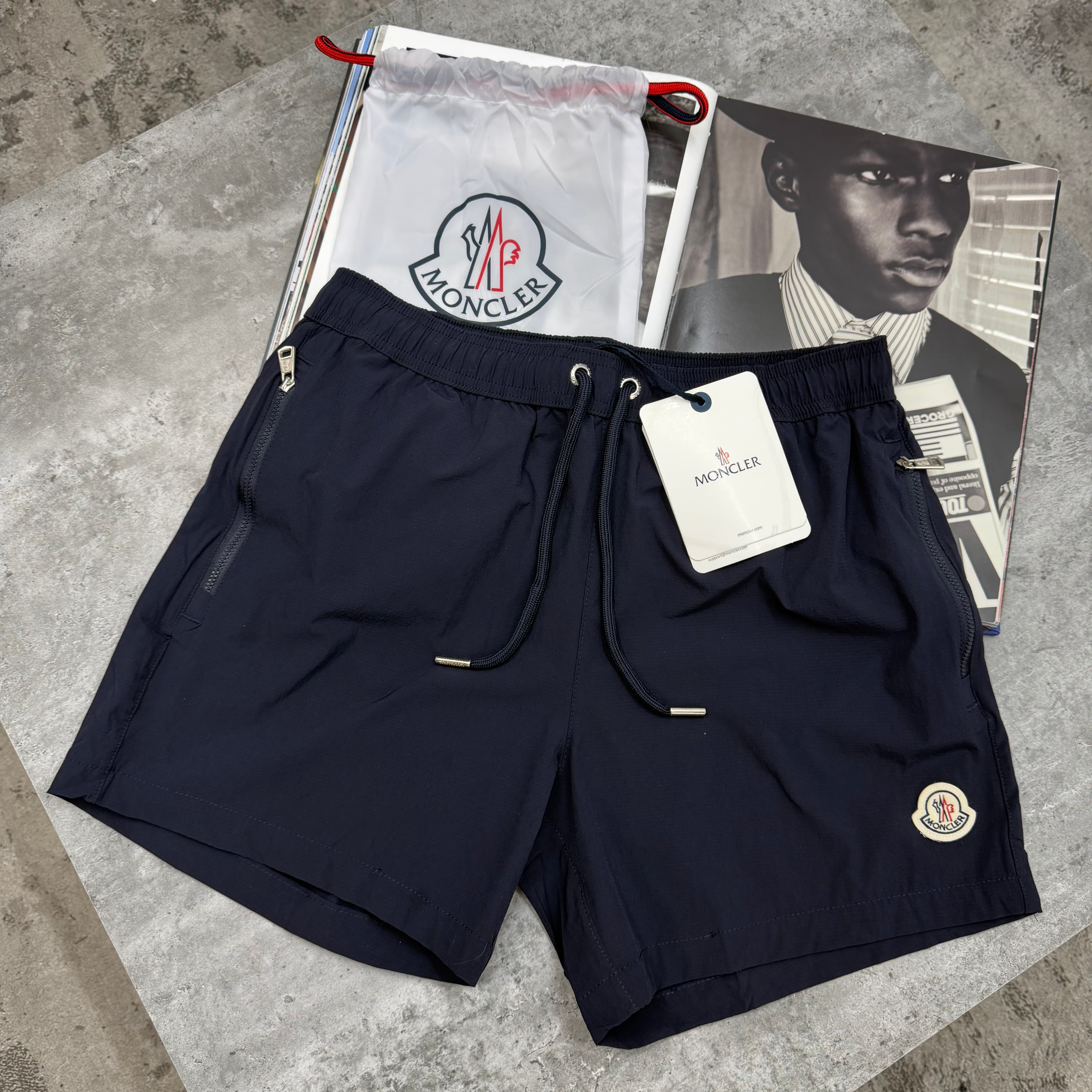 ZIPPED POCKET SWIMS - NAVY