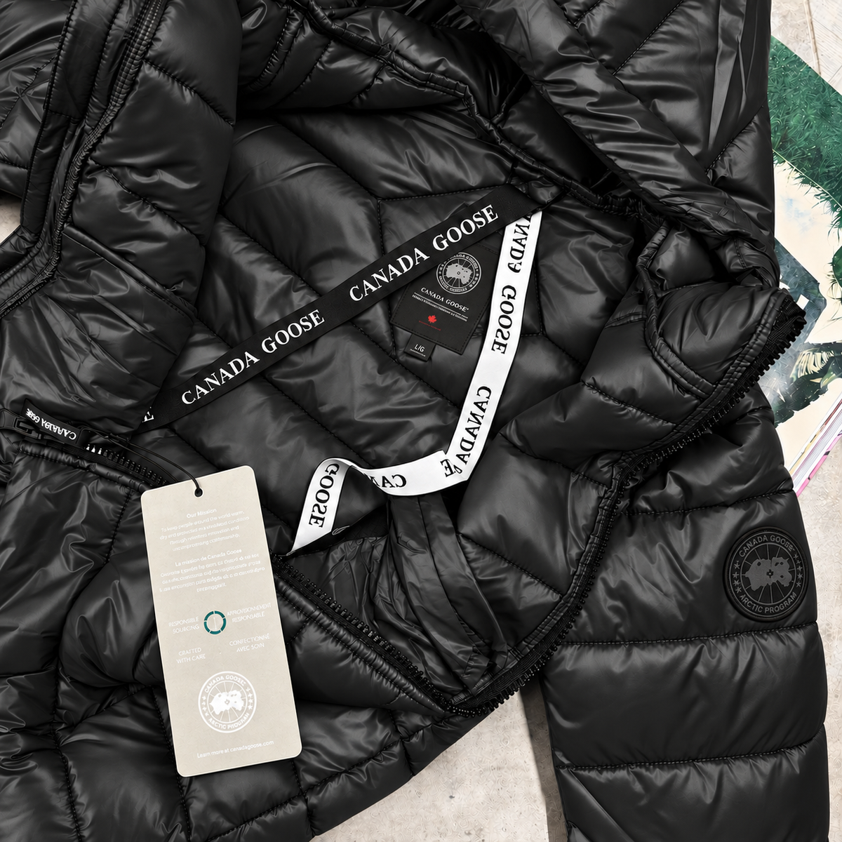 CG CROFTON BLACK BADGE COAT - BLACK