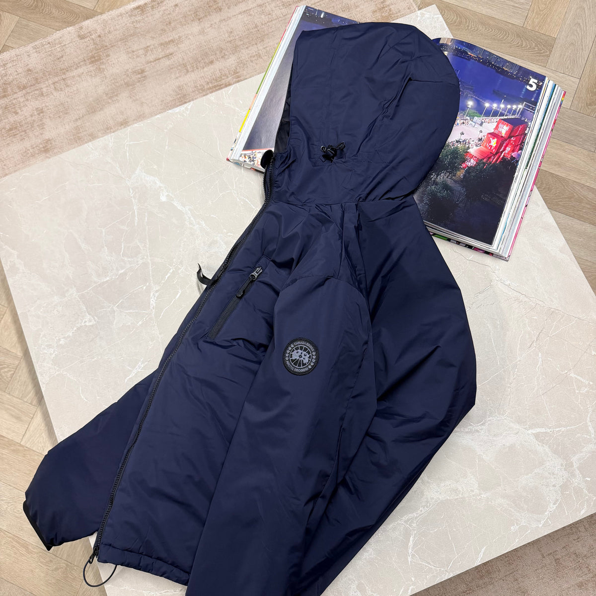 CD LODGE BLACK BADGE COAT - NAVY