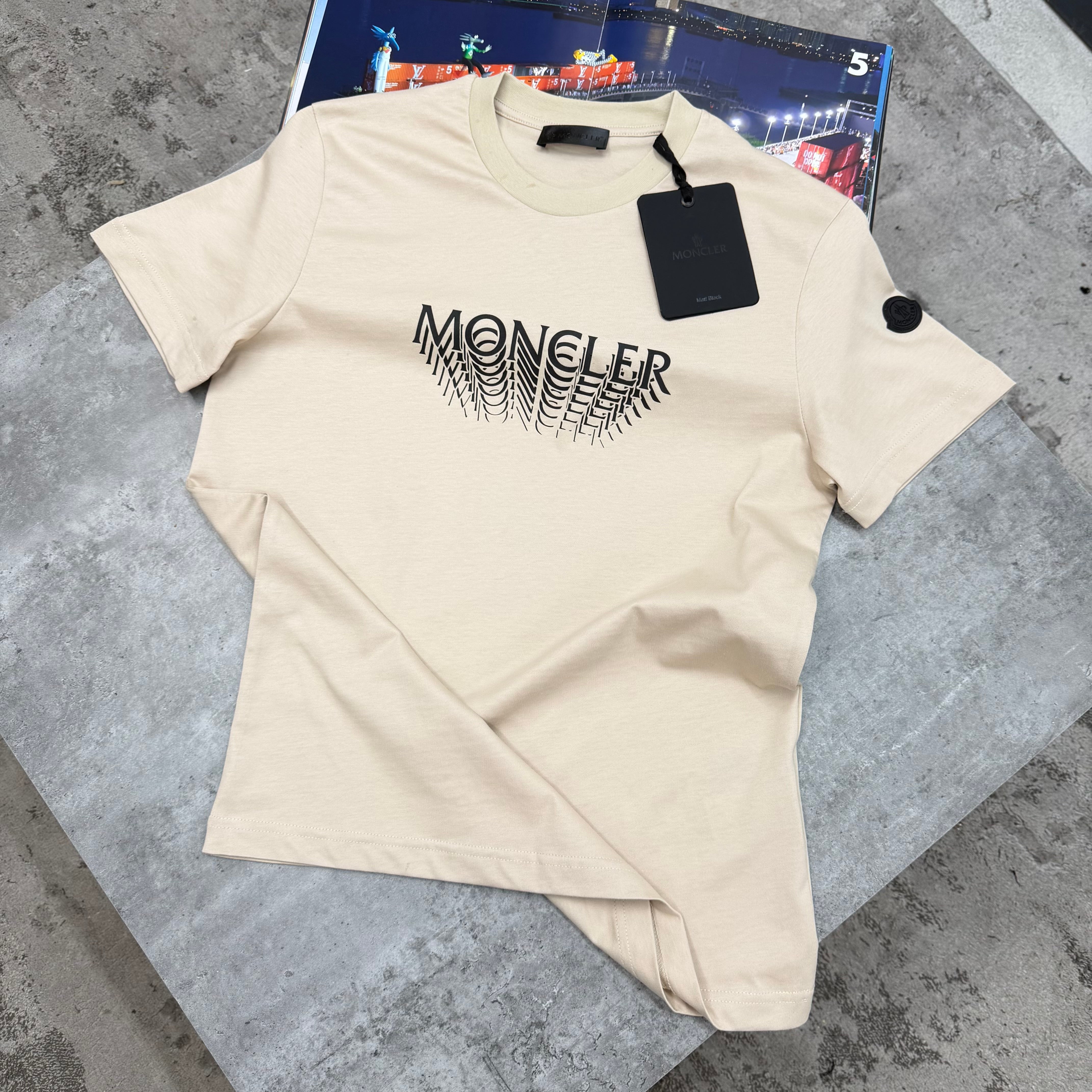 FADED LOGO - T-SHIRT - BEIGE