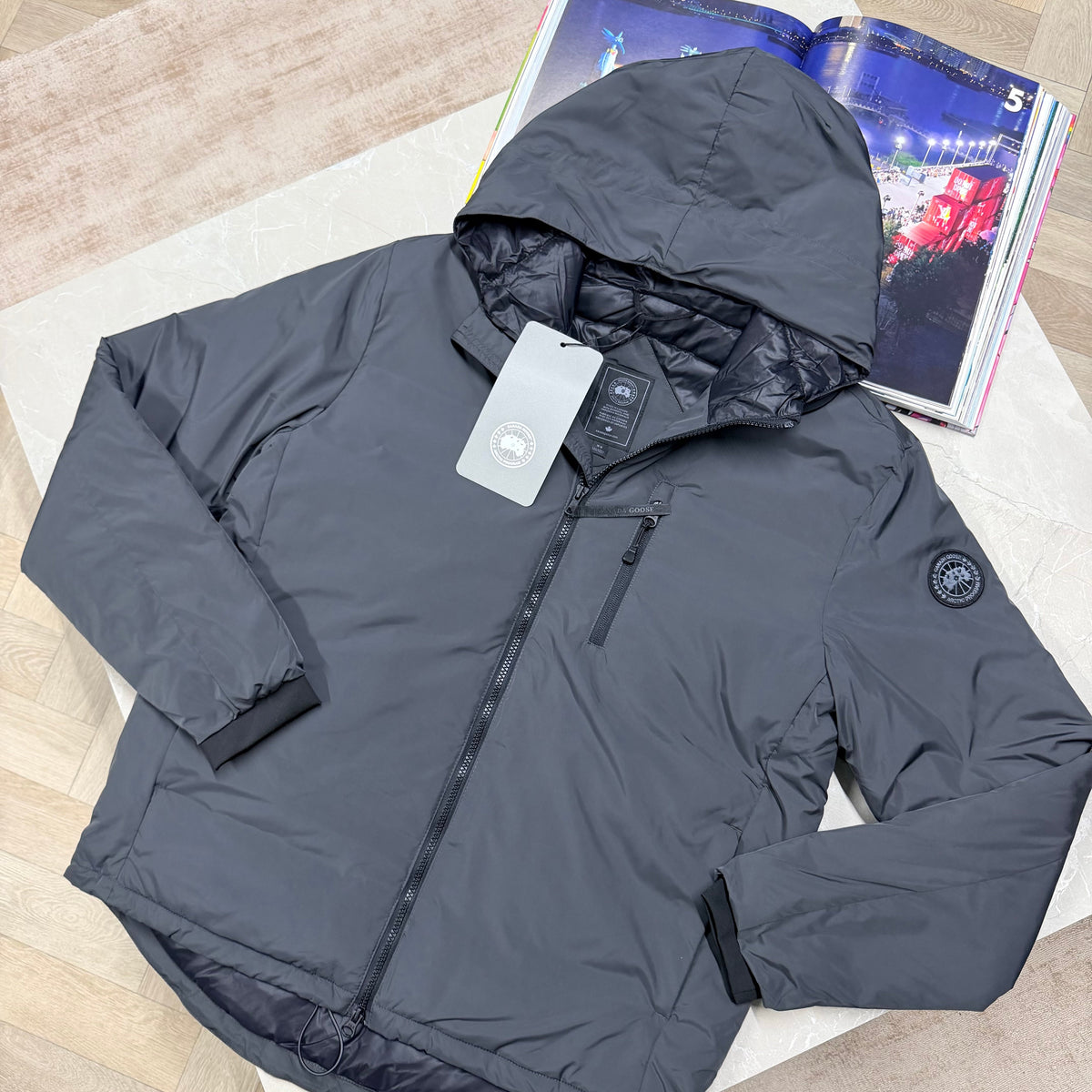 CD LODGE BLACK BADGE COAT - ANTHRACITE