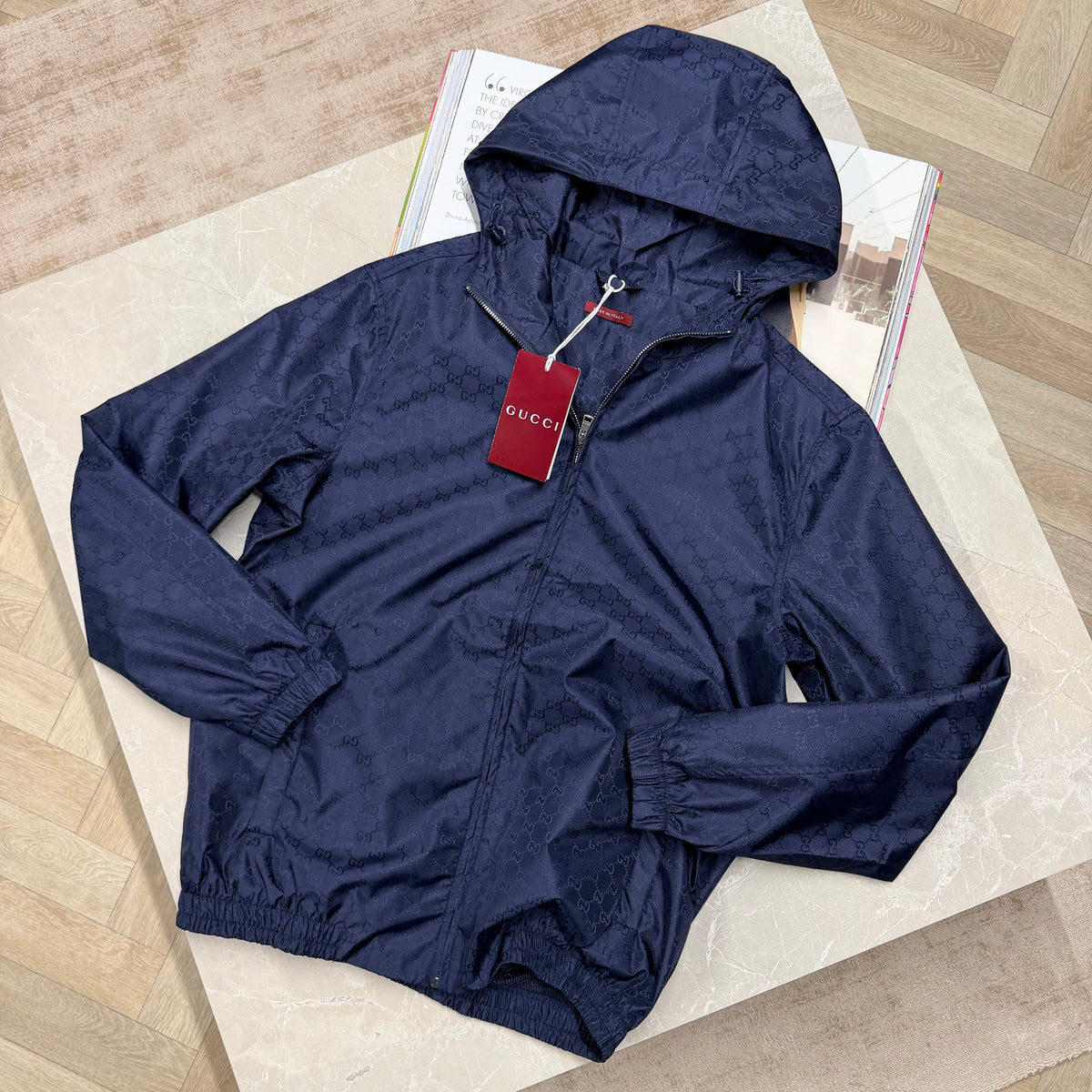GCI REPEAT LOGO WINDBREAKER - NAVY