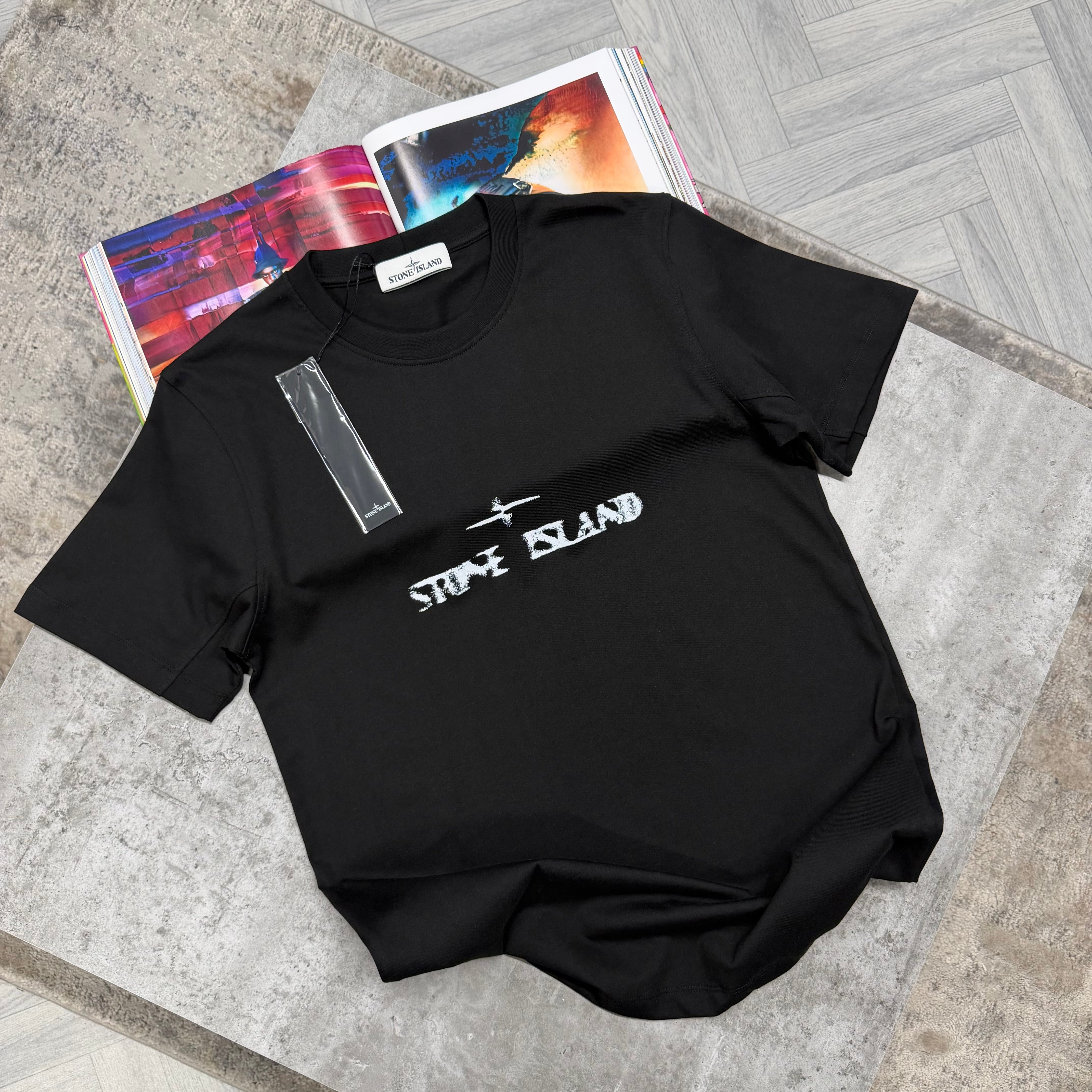 SI BLURR LOGO T SHIRT - BLACK