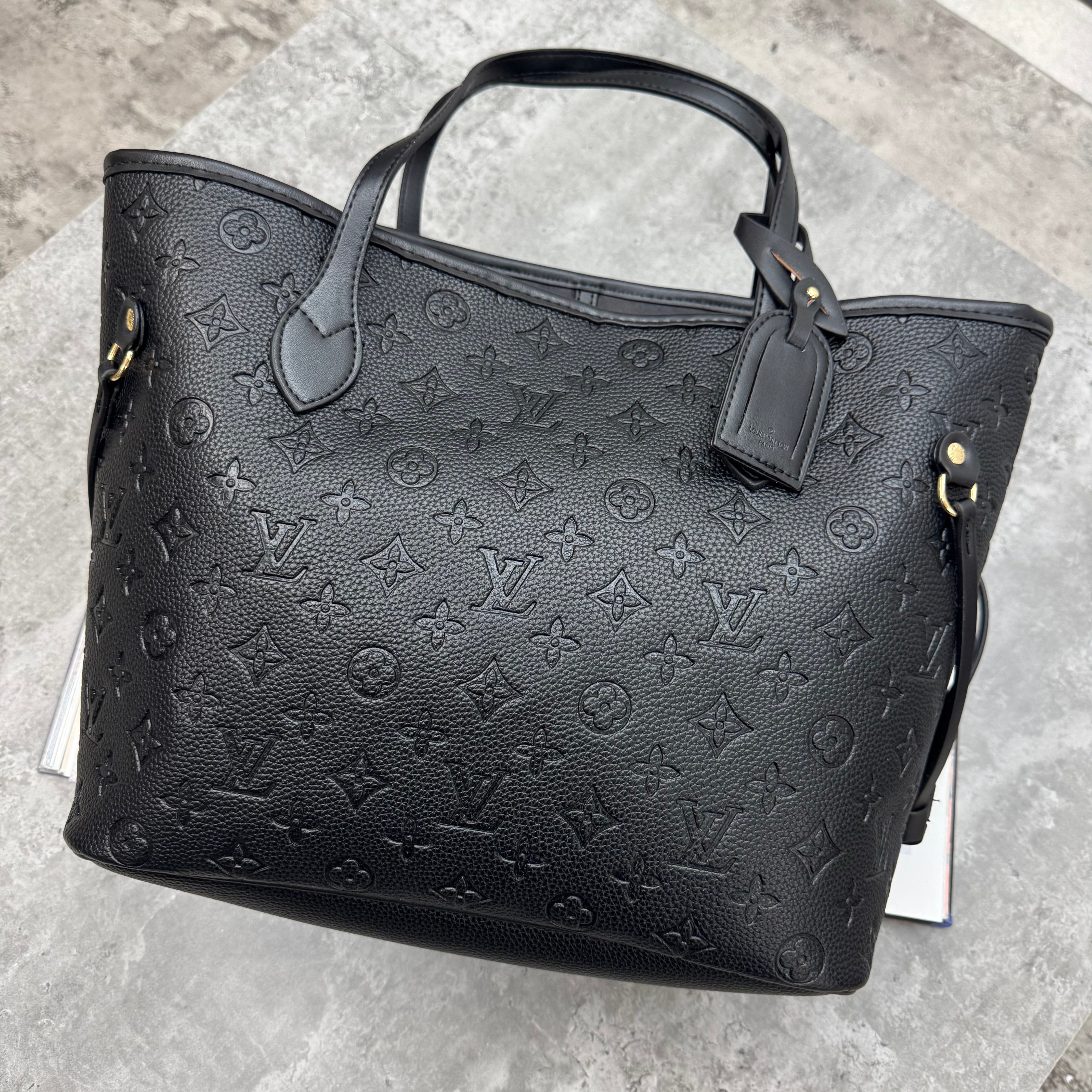 LVE - NEVERFULL TOTE BAG SMALL MONO - BLACK