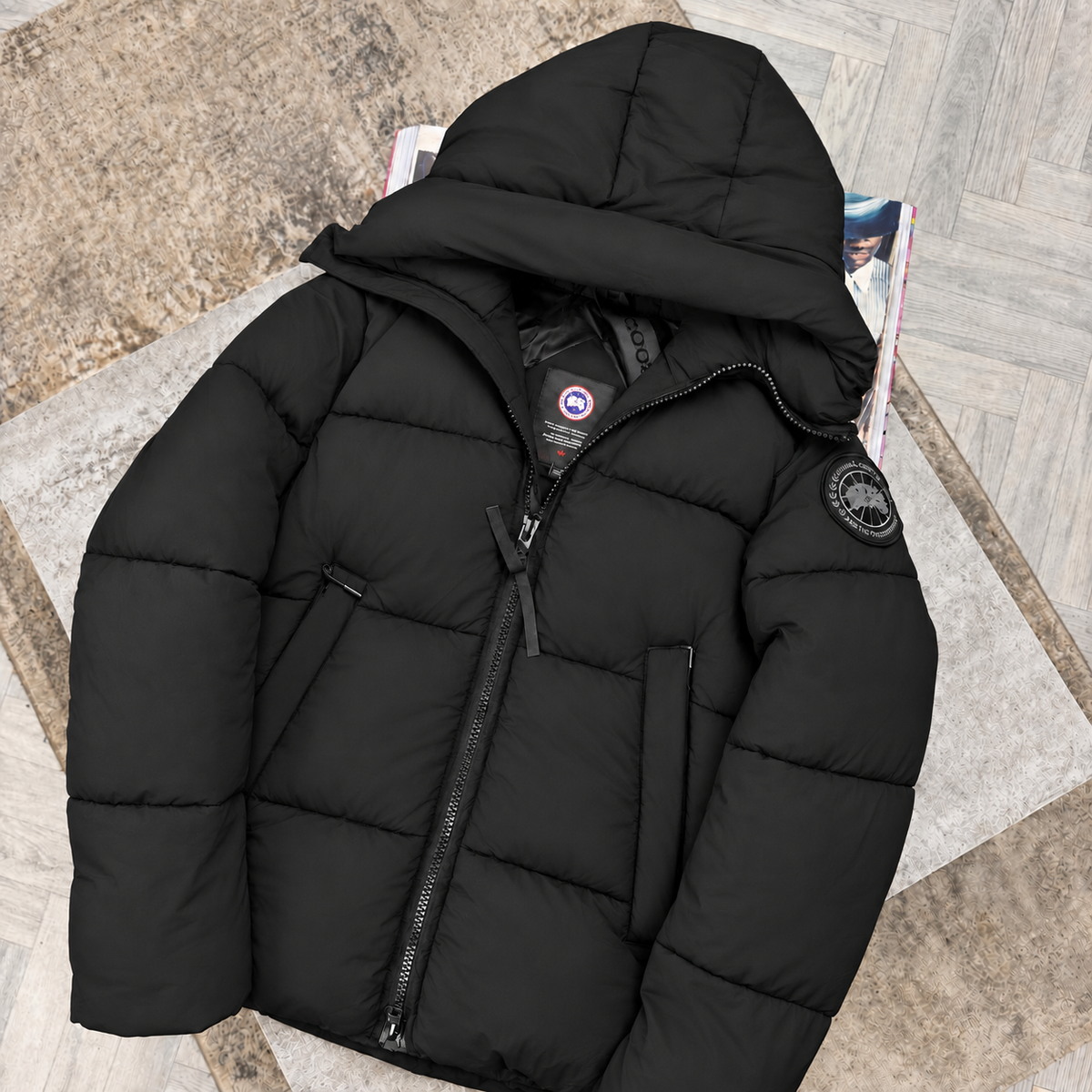 CG CROFTON PUFFER COAT - BLACK