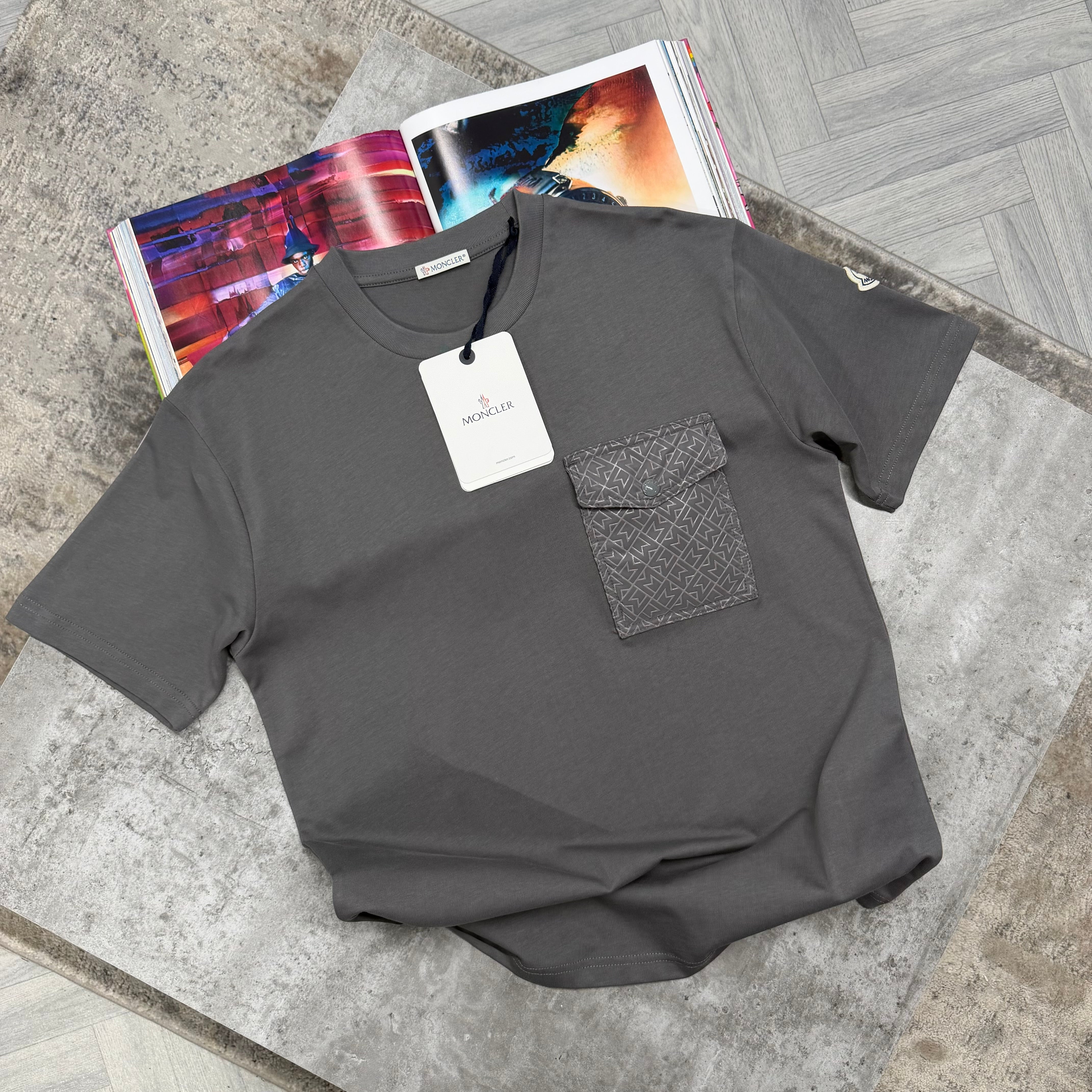 MNCLR POCKET T SHIRT - CHARCOAL