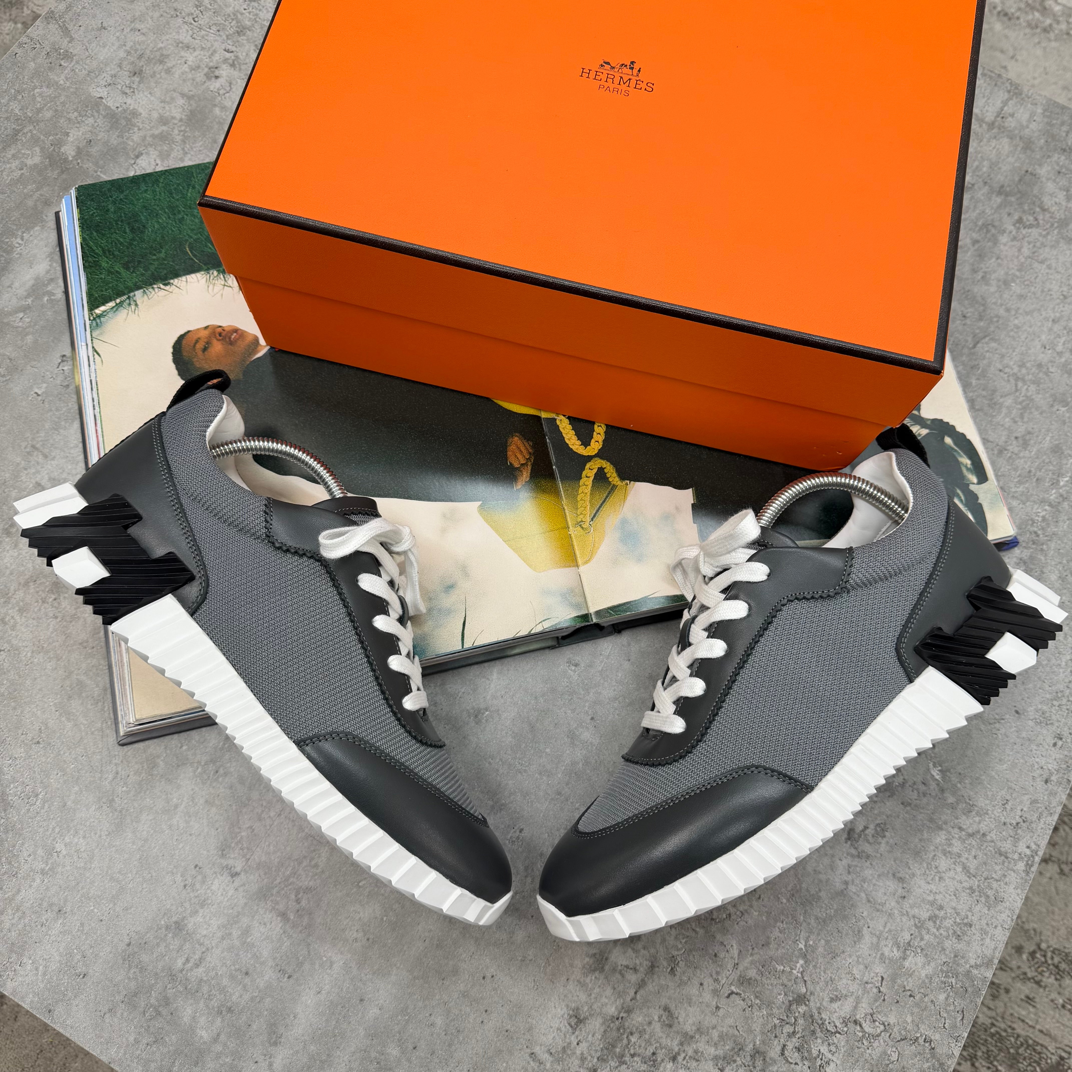 HMES - MESH TRAINERS - GREY/BLACK