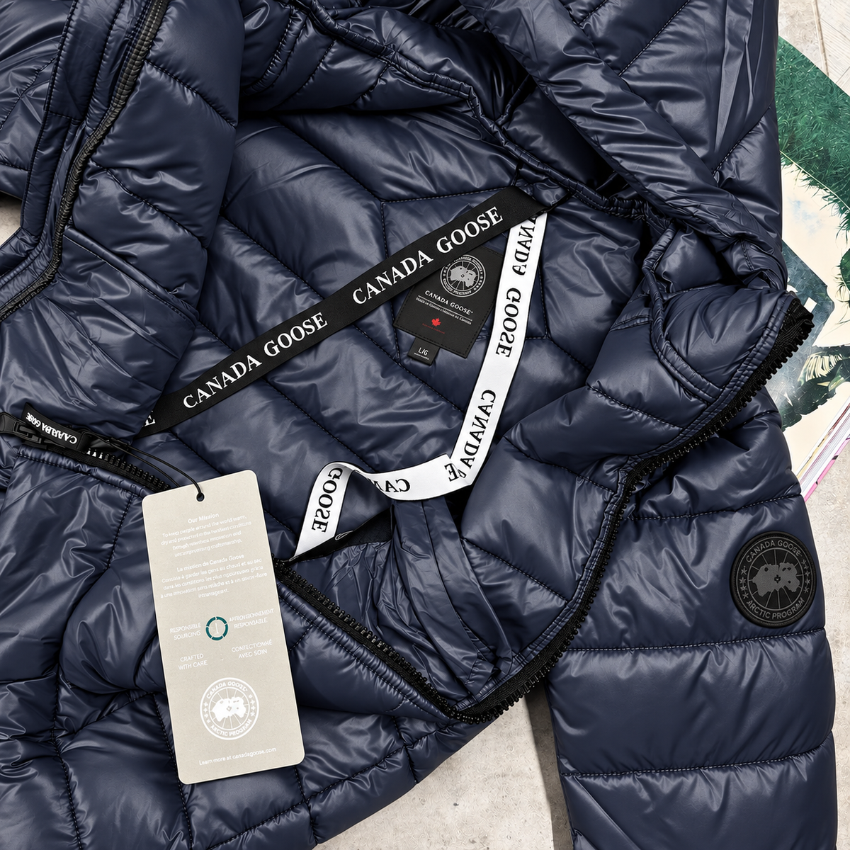 CG CROFTON BLACK BADGE COAT - NAVY