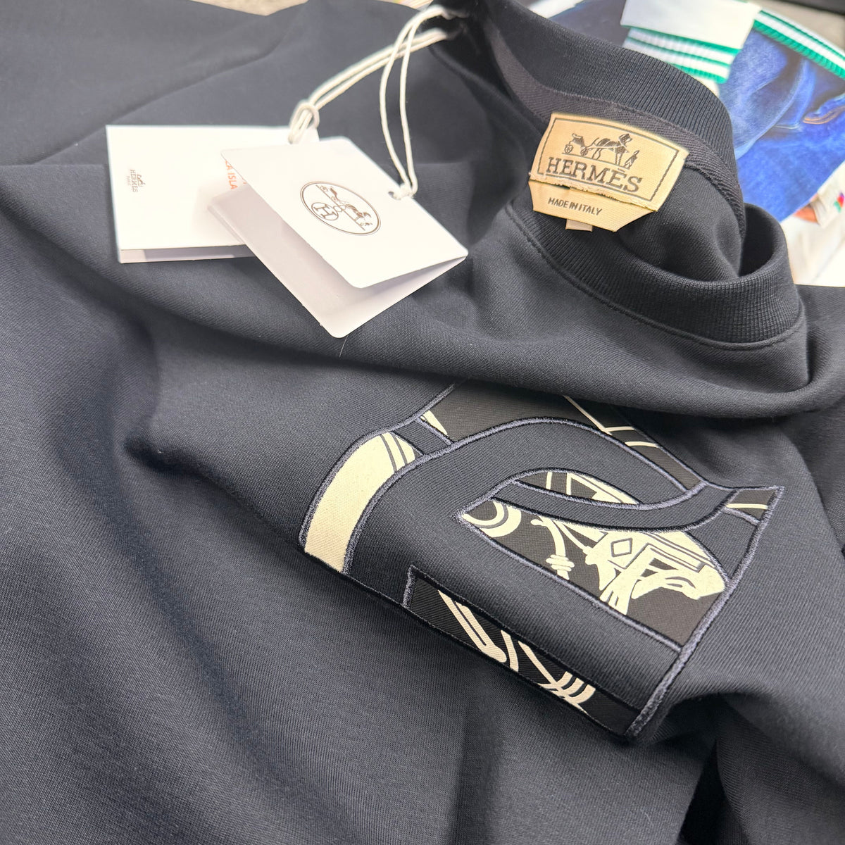 H EX-LIBRIS CREWNECK - NAVY