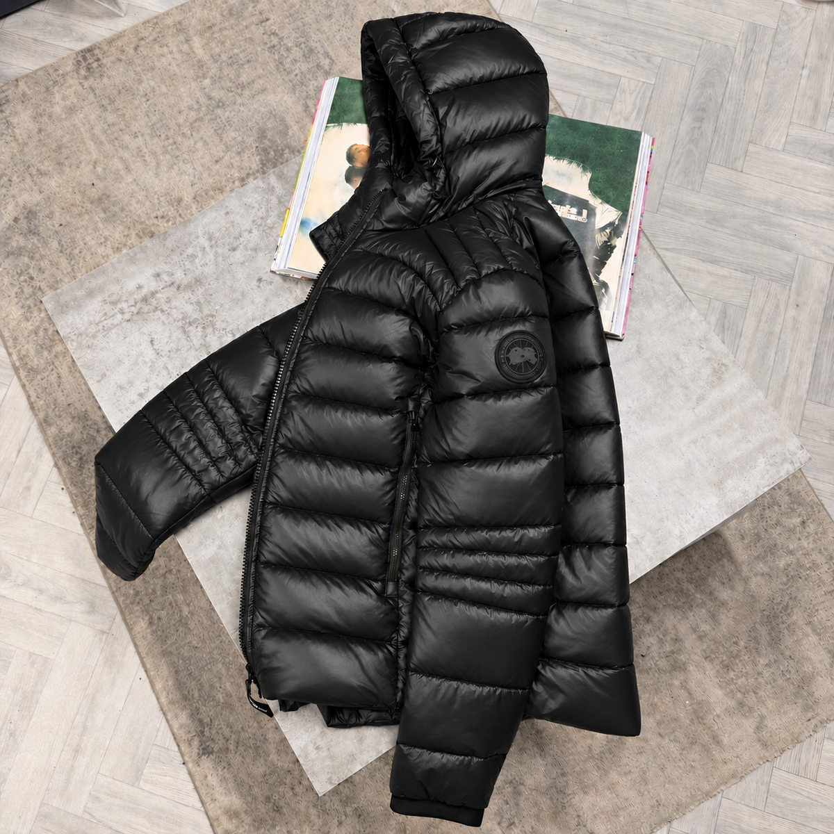 CG CROFTON BLACK BADGE COAT - BLACK